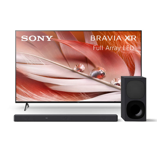 Sony X90J 55 Inch TV: BRAVIA XR Full Array LED 4K Ultra HD Smart Google TV with Dolby Vision HDR XR55X90J- 2021 Model & HT-G700: 3.1CH Dolby Atmos/DTS:X Soundbar