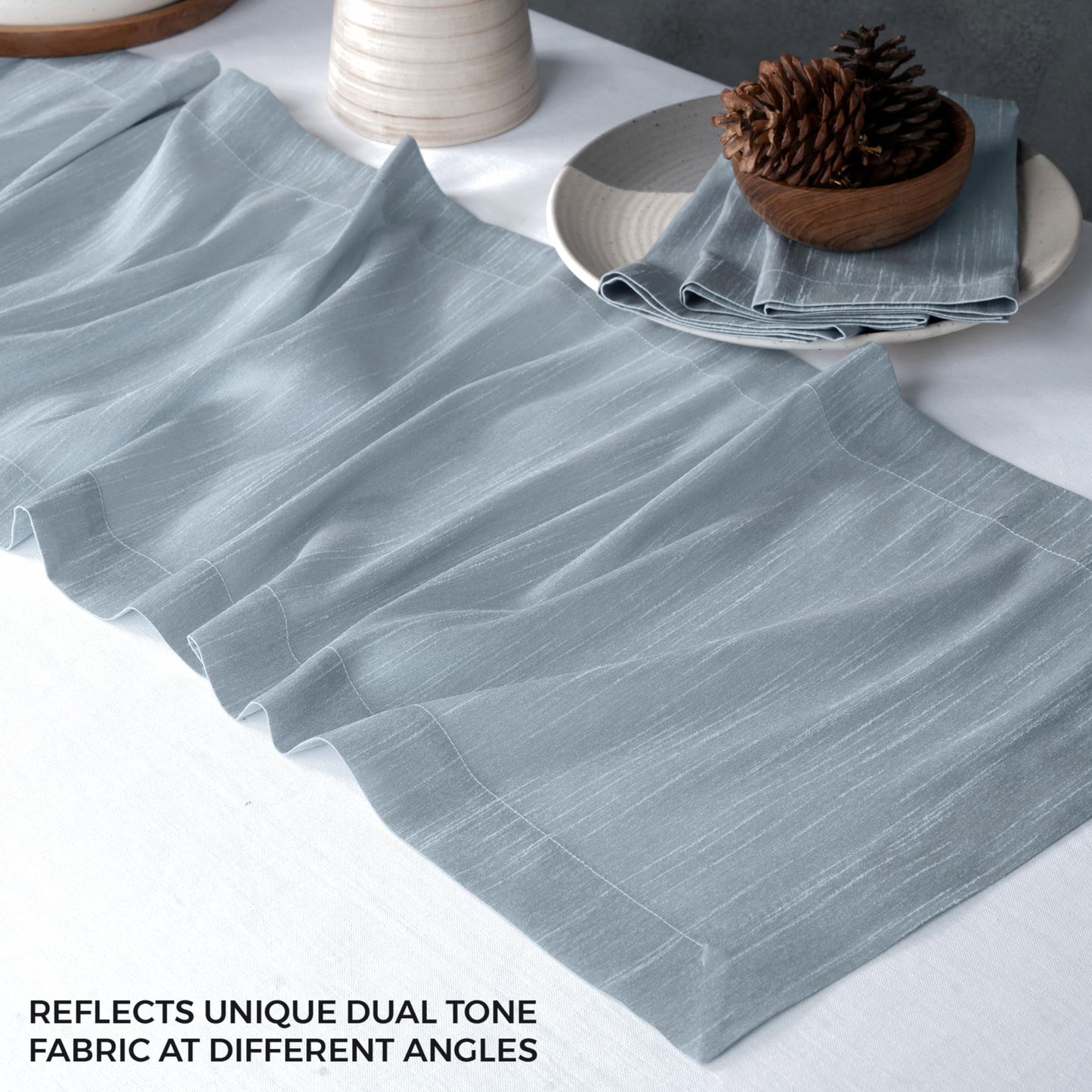 D'Moksha Homes Wine Red Table Runner 14 x 48 Inch - Vegan Silk, Elegant Wine Red Silk Table Runner 48 inch - Machine Washable for Coffee Tables, Fall, Halloween - 100% Cruelty Free, Recycled Fabric