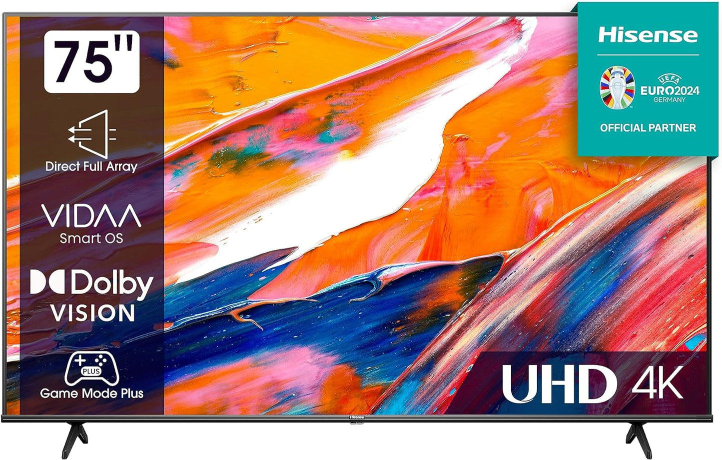 HISENSE QLED Smart TV, 55 Inch E7K with Quantum Dot Colour, Dolby Vision·Atmos, Share to TV, Voice Control and Game Mode VRR ALLM, AI Sports Mode, Youtube, Netflix, Shahid and Anghami,55E7K