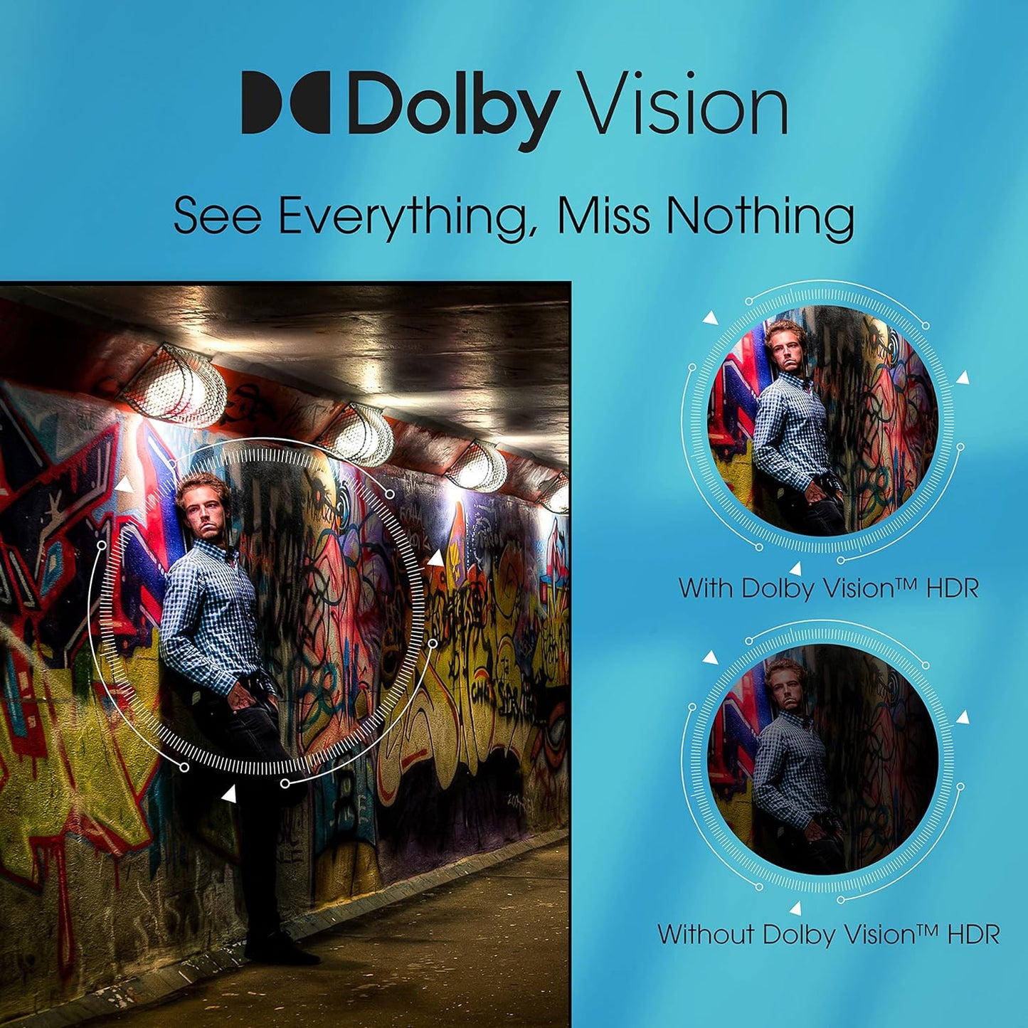 Hisense 58 Inch TV 4K UHD Smart TV with Dolby Vision HDR DTS Virtual X Youtube Netflix Prime Shahid Freeview Bluetooth and WiFi - 58A61GD1 (2021)