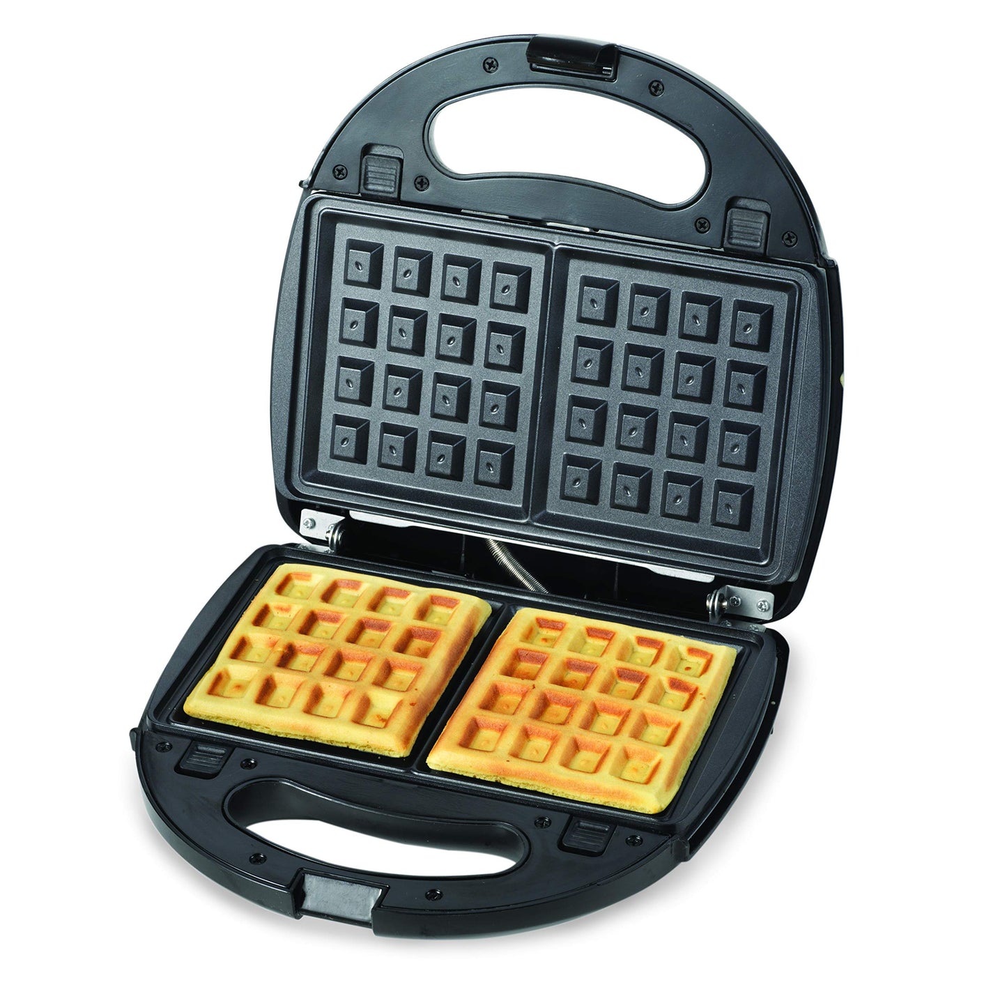 KENWOOD 3-in-1 Sandwich Maker, Waffle Maker & Grill with 3 Sets of Non Stick Multifunctional Plates for Grilling, Toasted Sandwiches and Waffles SMM02.000SI Silver/Black
