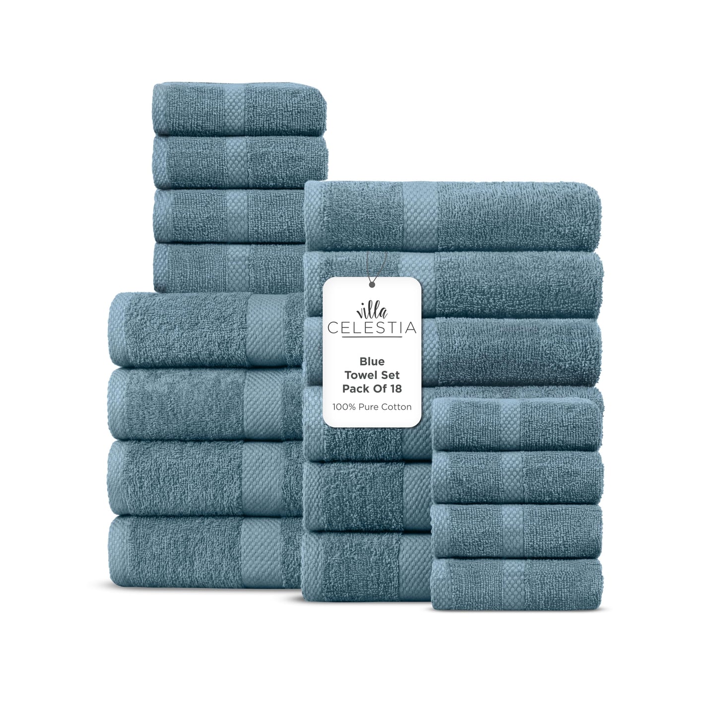 600 GSM 100% Cotton Bath Towels, Grey, Set of 4, Highly Absorbent, Plush, Soft, Quick Dry, 4 Pieces Combed Cotton Luxury Towels for Hotels, Spa, Salon, Bathroom, Dorm, Pack of 4