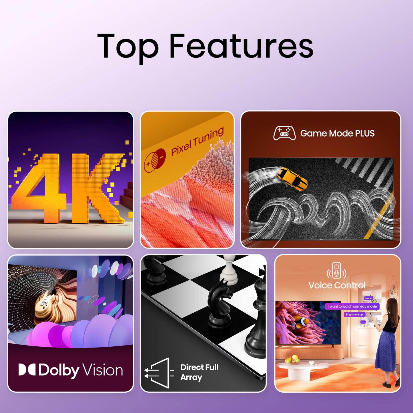 Hisense 50 inch 4K UHD Smart DLED TV - A6K Series