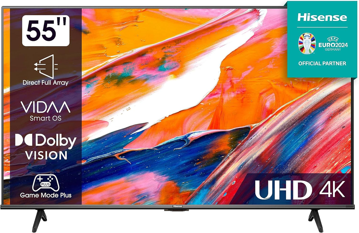 HISENSE QLED Smart TV, 55 Inch E7K with Quantum Dot Colour, Dolby Vision·Atmos, Share to TV, Voice Control and Game Mode VRR ALLM, AI Sports Mode, Youtube, Netflix, Shahid and Anghami,55E7K