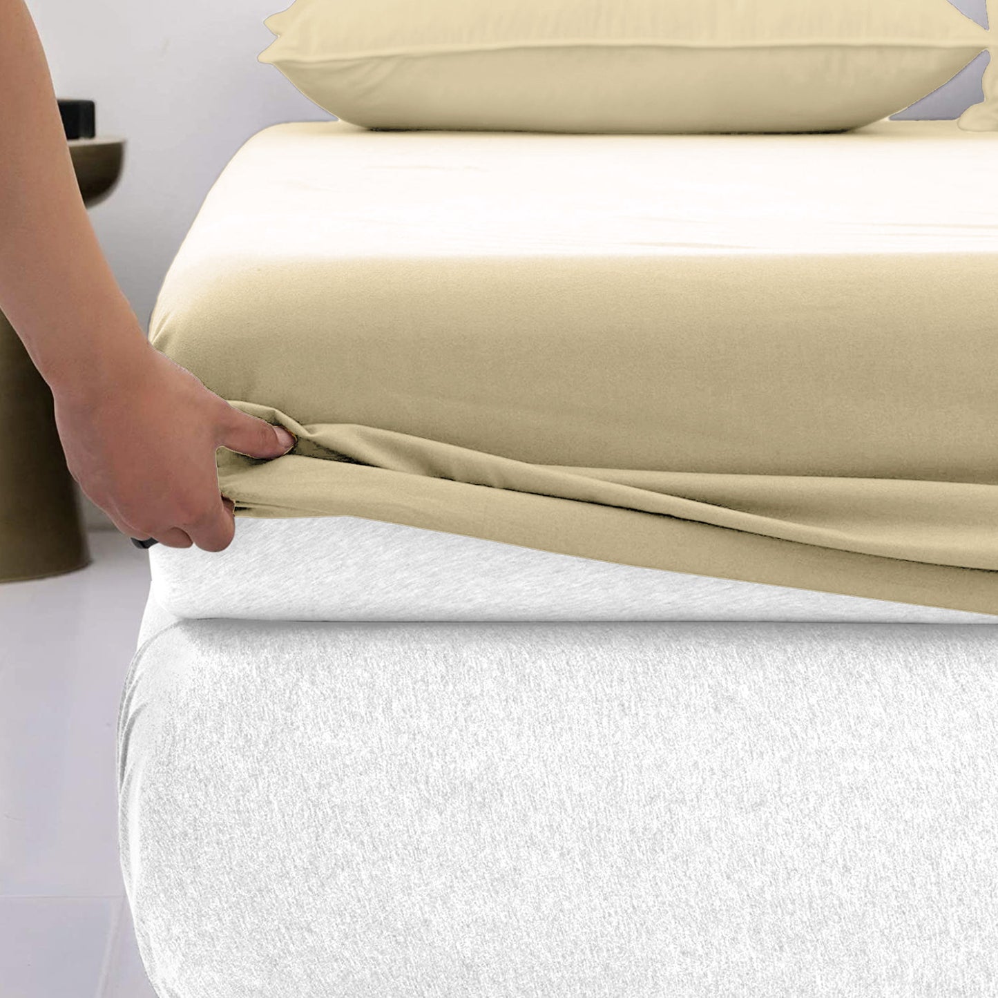 100% Cotton Double Brushed Flannel Sheet Set - 170 GSM Heavyweight, Deep Pockets, Pre-Shrunk & Anti-Pill, All Around Elastic - with Bonus 2 Pillowcase Extra – Twin