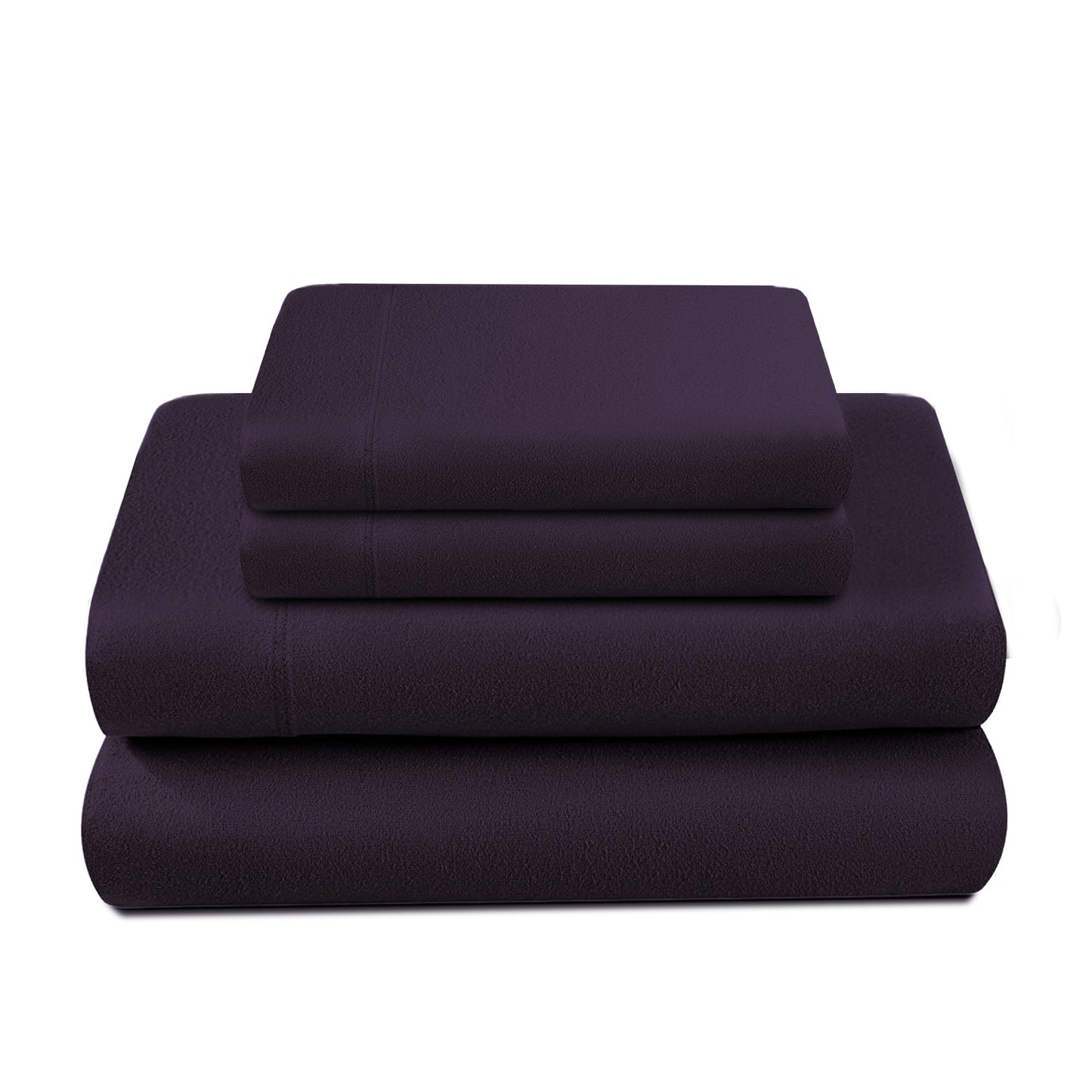 100% Cotton Double Brushed Flannel Sheet Set - 170 GSM Heavyweight, Deep Pockets, Pre-Shrunk & Anti-Pill, All Around Elastic