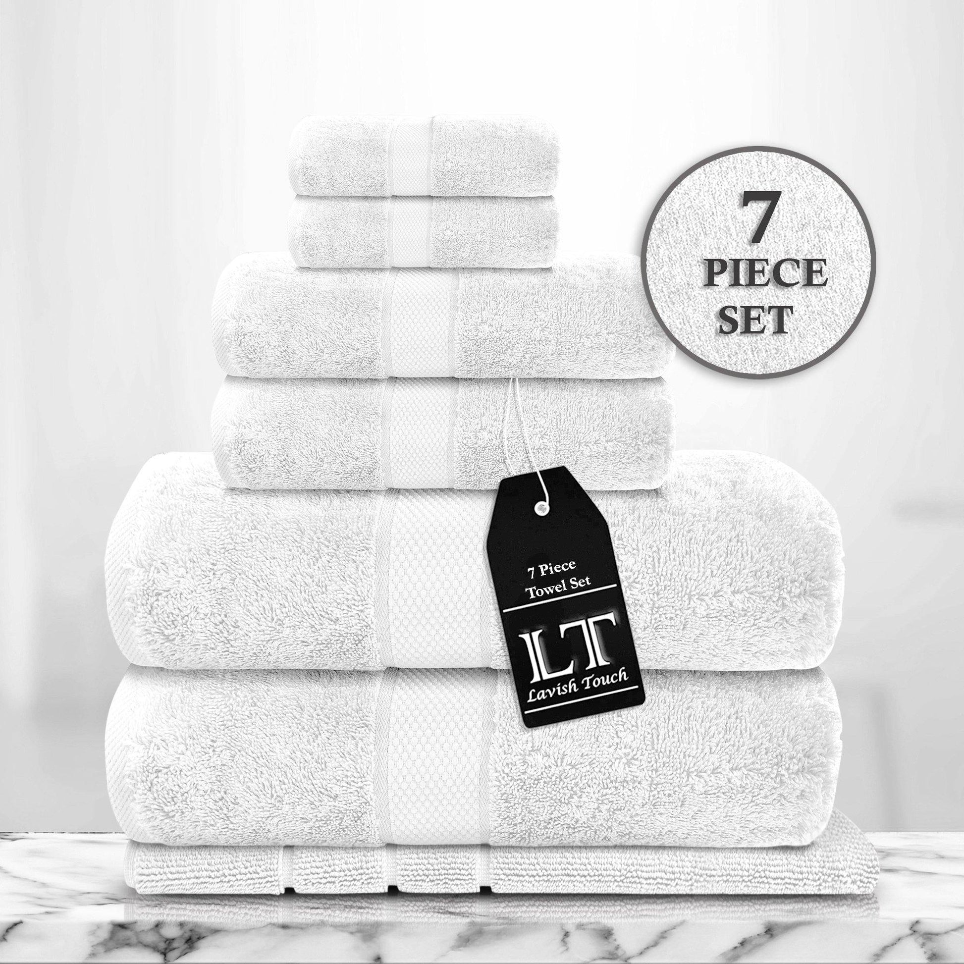 Lavish Touch 100% Cotton 700 GSM Zero Twist Towel Set - Kea Global