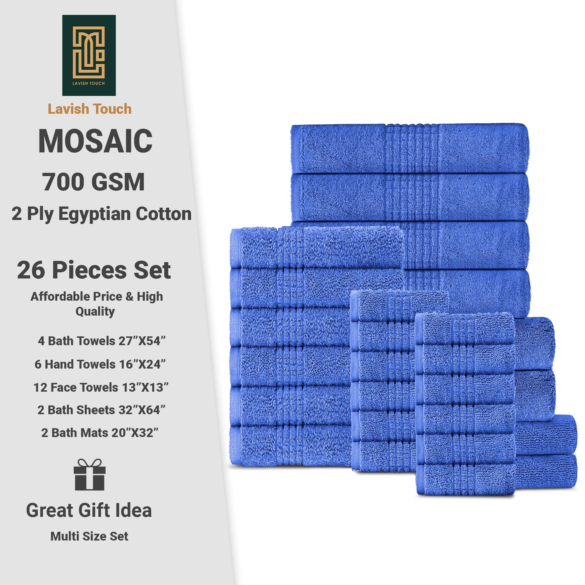 Lavish Touch 100% Cotton 700 GSM Ultima Towels - Lavish Touch