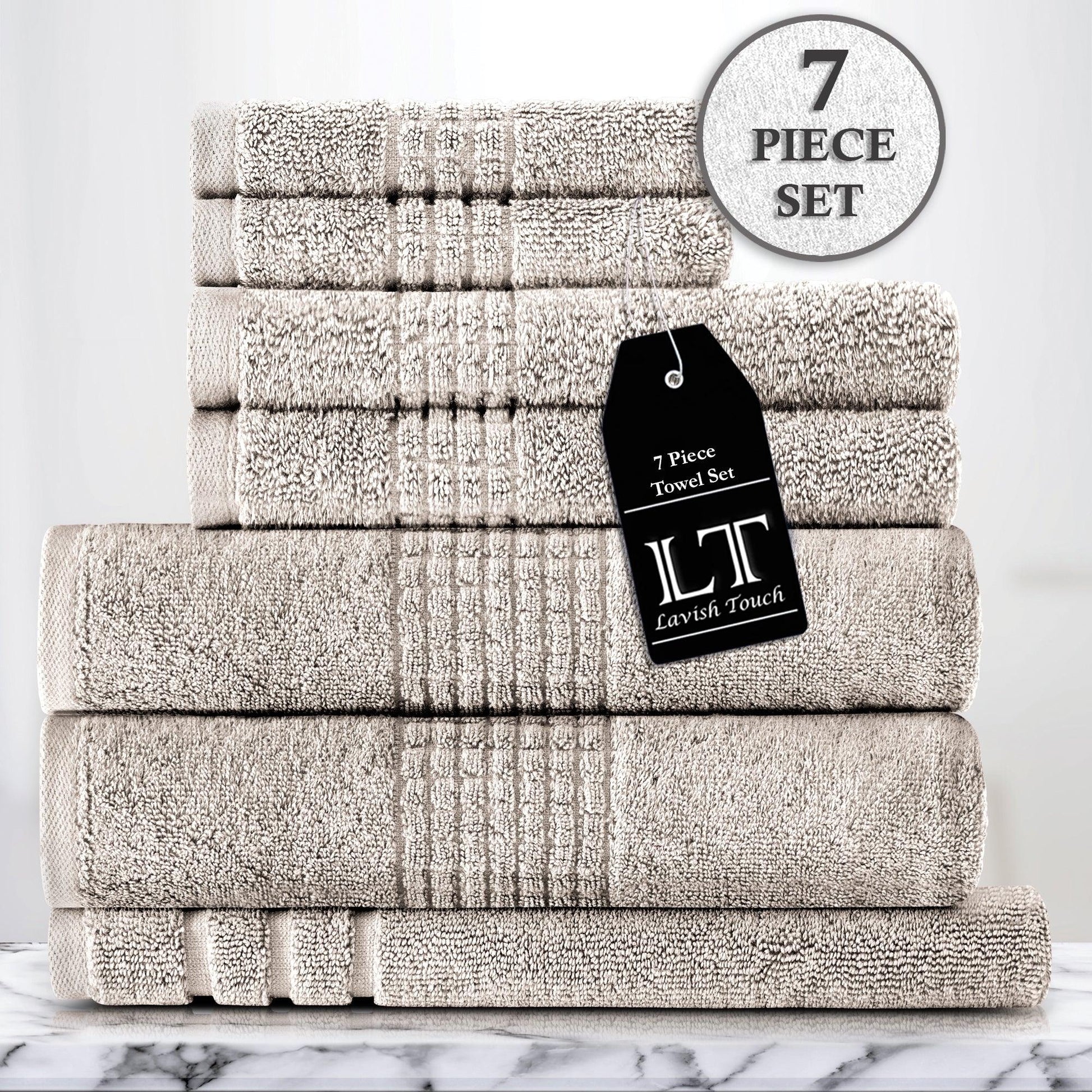 Lavish Touch 100% Egyptian 2 Ply Cotton 700 GSM Mosaic - Kea Global