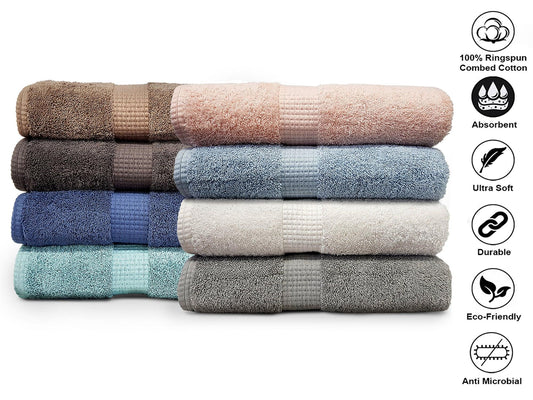Lavish Touch 100% Cotton 600 GSM Melrose Pack of 6 Hand Towels - Kea Global