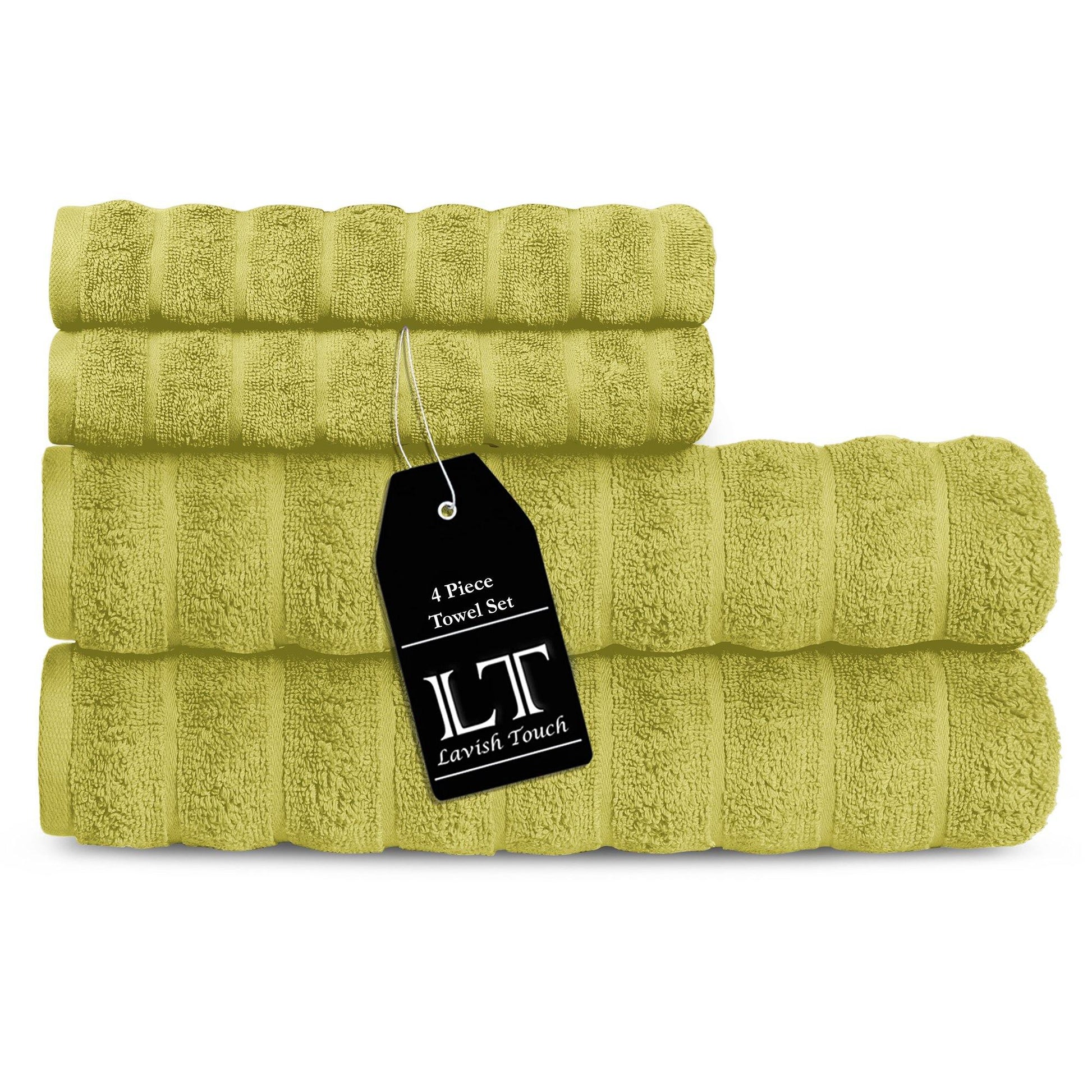 Lavish Touch 100% Cotton 650 GSM Towel Set 4 Pcs - Kea Global