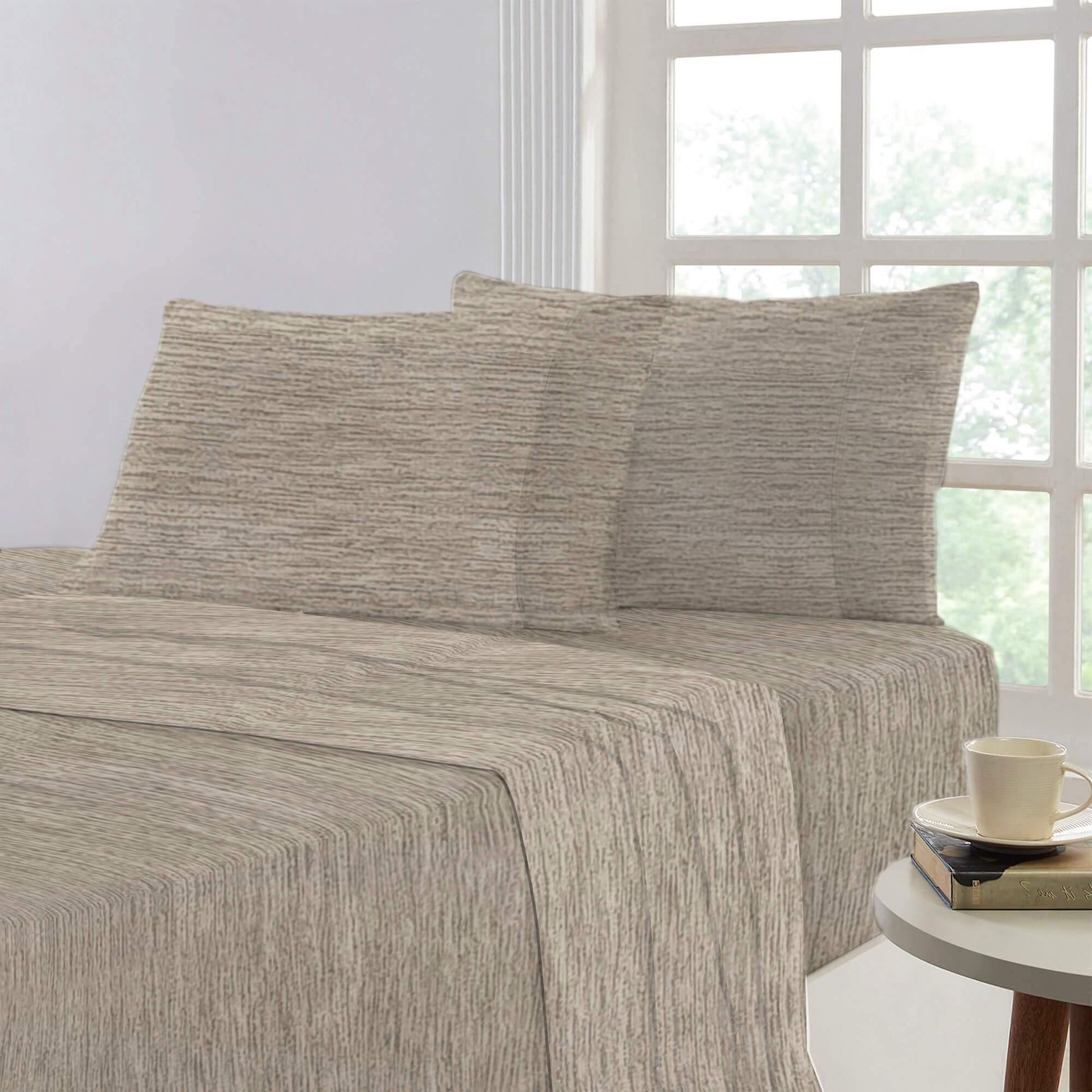 Lavish Touch 100% Cotton King Bed 4pc Sheet Set - Marle - Kea Global