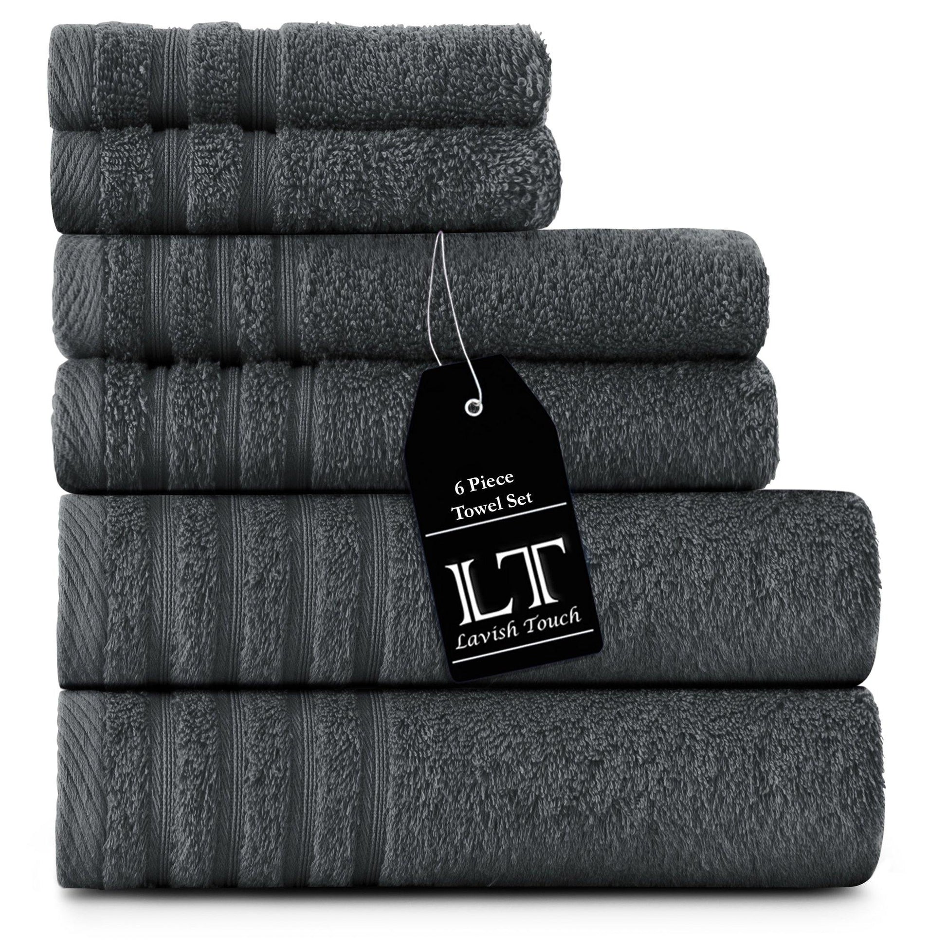 Lavish Touch 100% Cotton 500 GSM Aurelia Towel Set - Kea Global