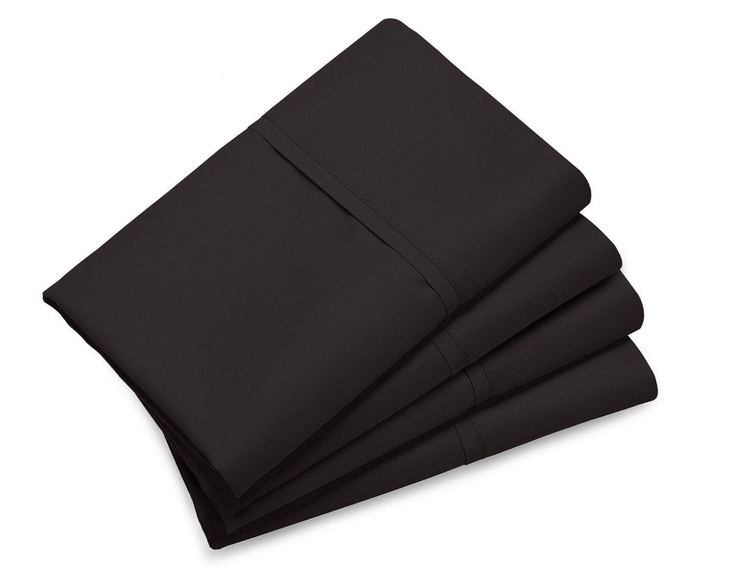 Lavish Touch 100% Cotton Double Brushed Flannel 160 GSM Pack of 4 Pillowcases 20" x 30" - Kea Global