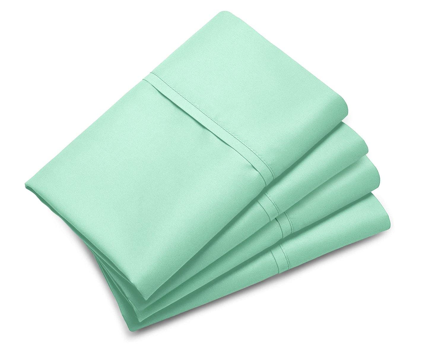 Lavish Touch 100% Cotton Double Brushed Flannel 160 GSM Pack of 4 Pillowcases 20" x 30" - Kea Global