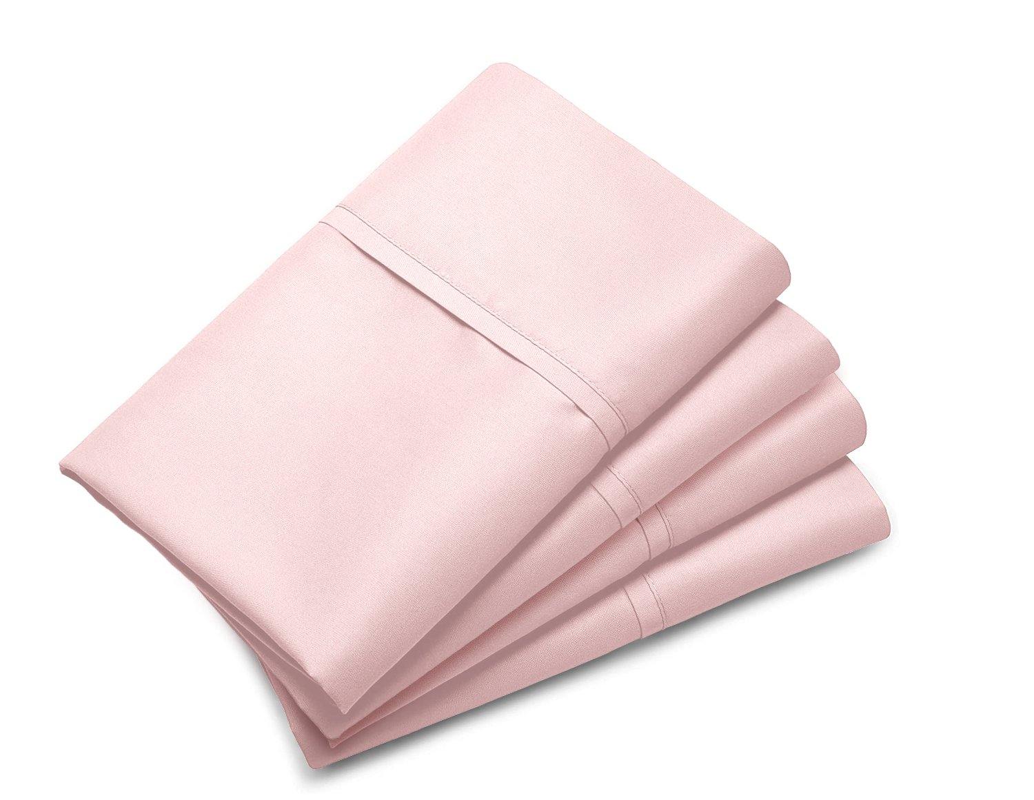 Lavish Touch 100% Cotton Double Brushed Flannel 160 GSM Pack of 4 Pillowcases 20" x 30" - Kea Global