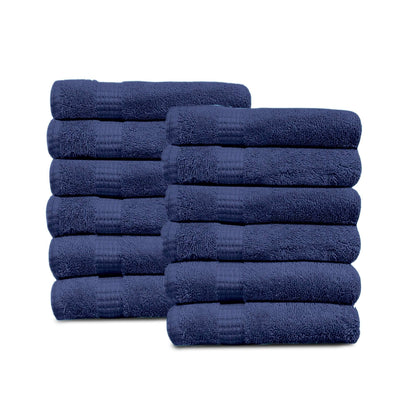 Lavish Touch 100% Cotton 600 GSM Melrose Pack of 12 Wash Towels - Kea Global
