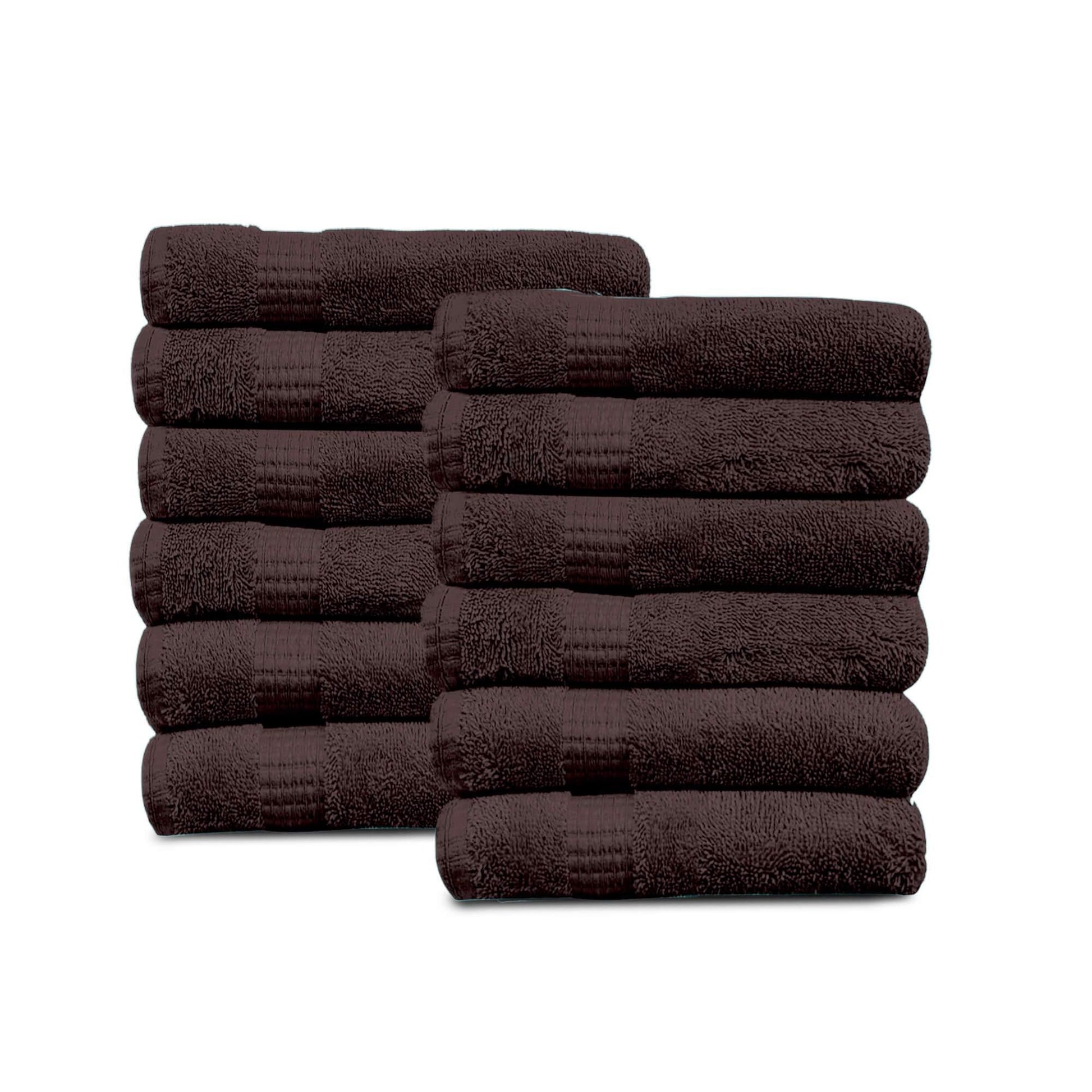 Lavish Touch 100% Cotton 600 GSM Melrose Pack of 12 Wash Towels - Kea Global