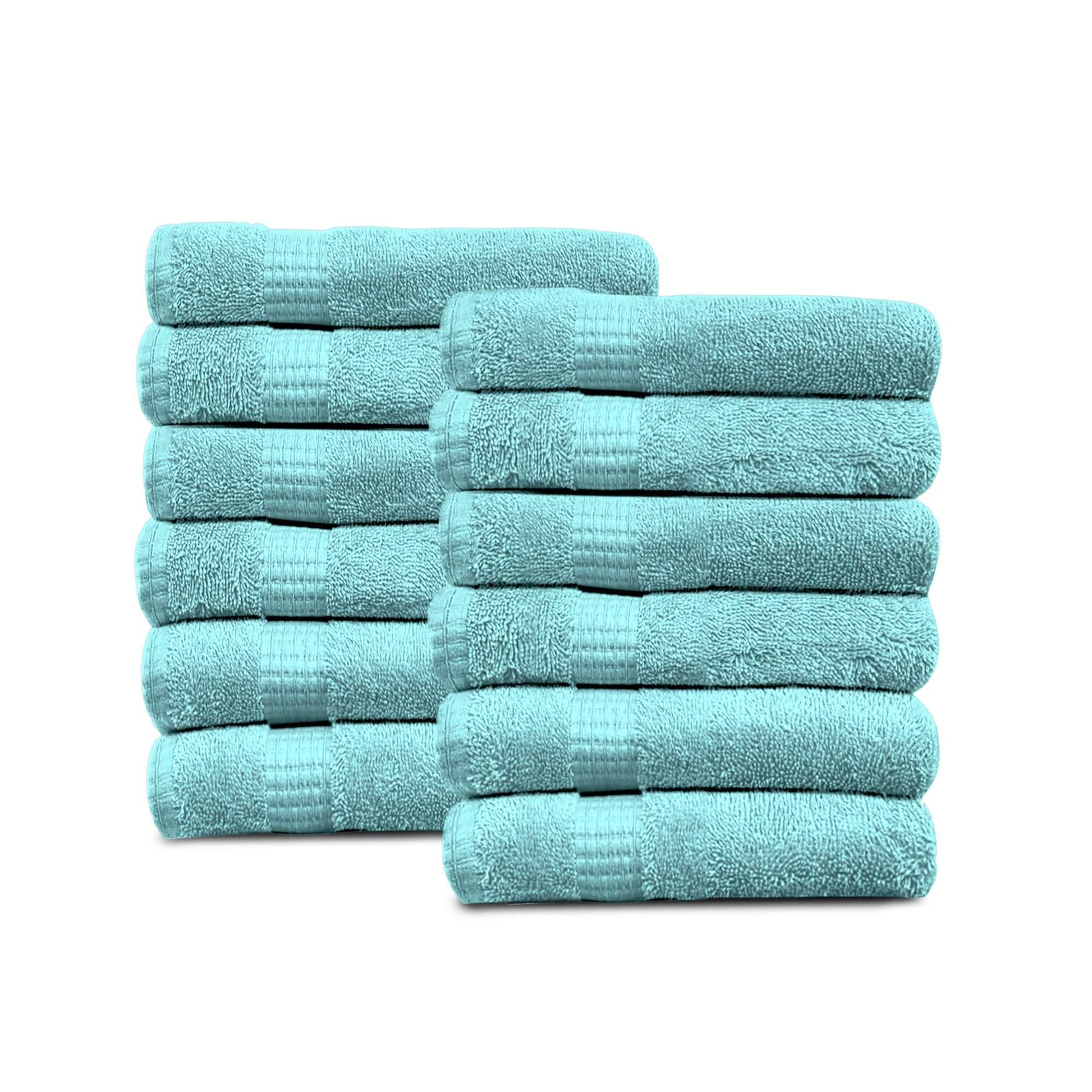 Lavish Touch 100% Cotton 600 GSM Melrose Pack of 12 Wash Towels - Kea Global