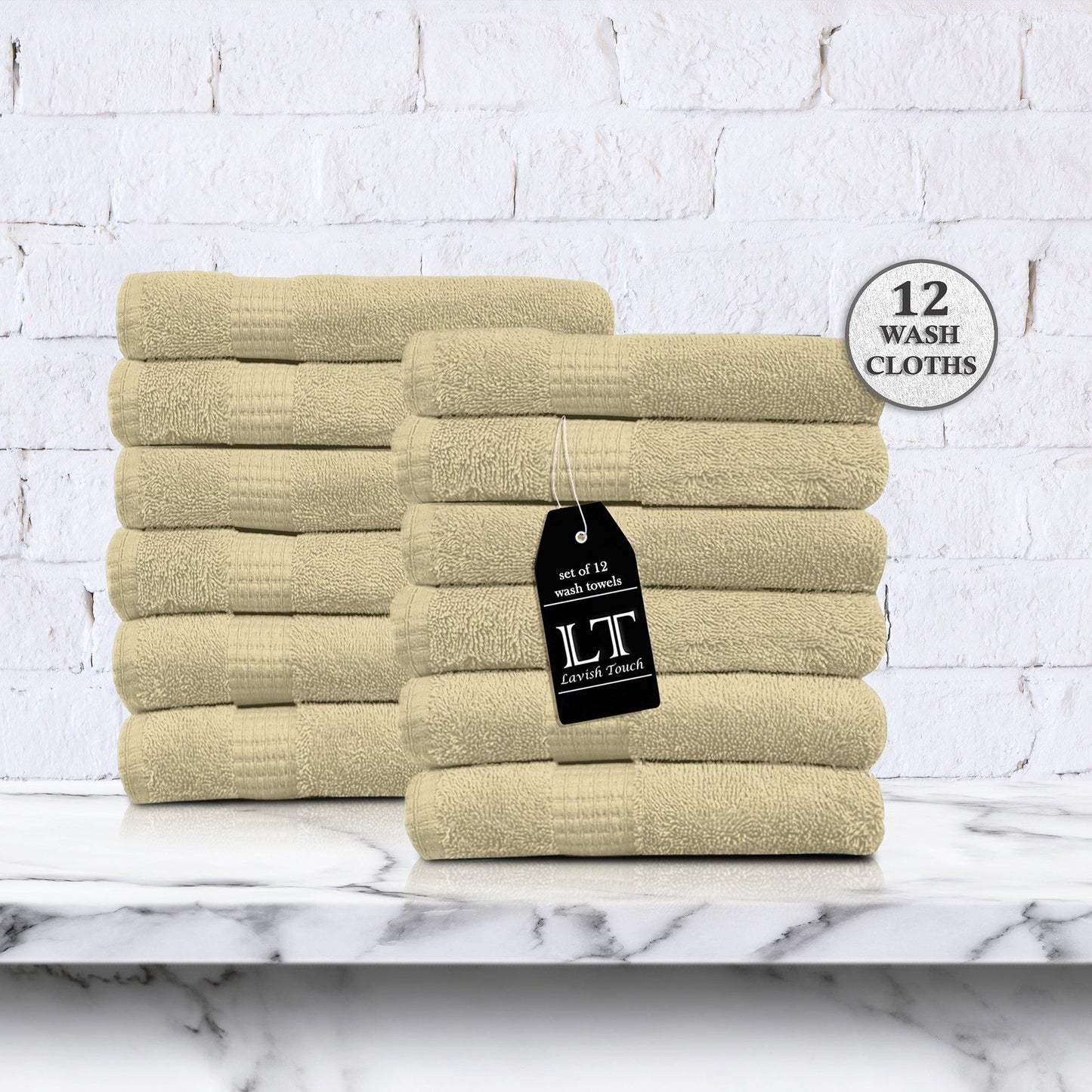 Lavish Touch 100% Cotton 600 GSM Melrose Towel Set - Kea Global