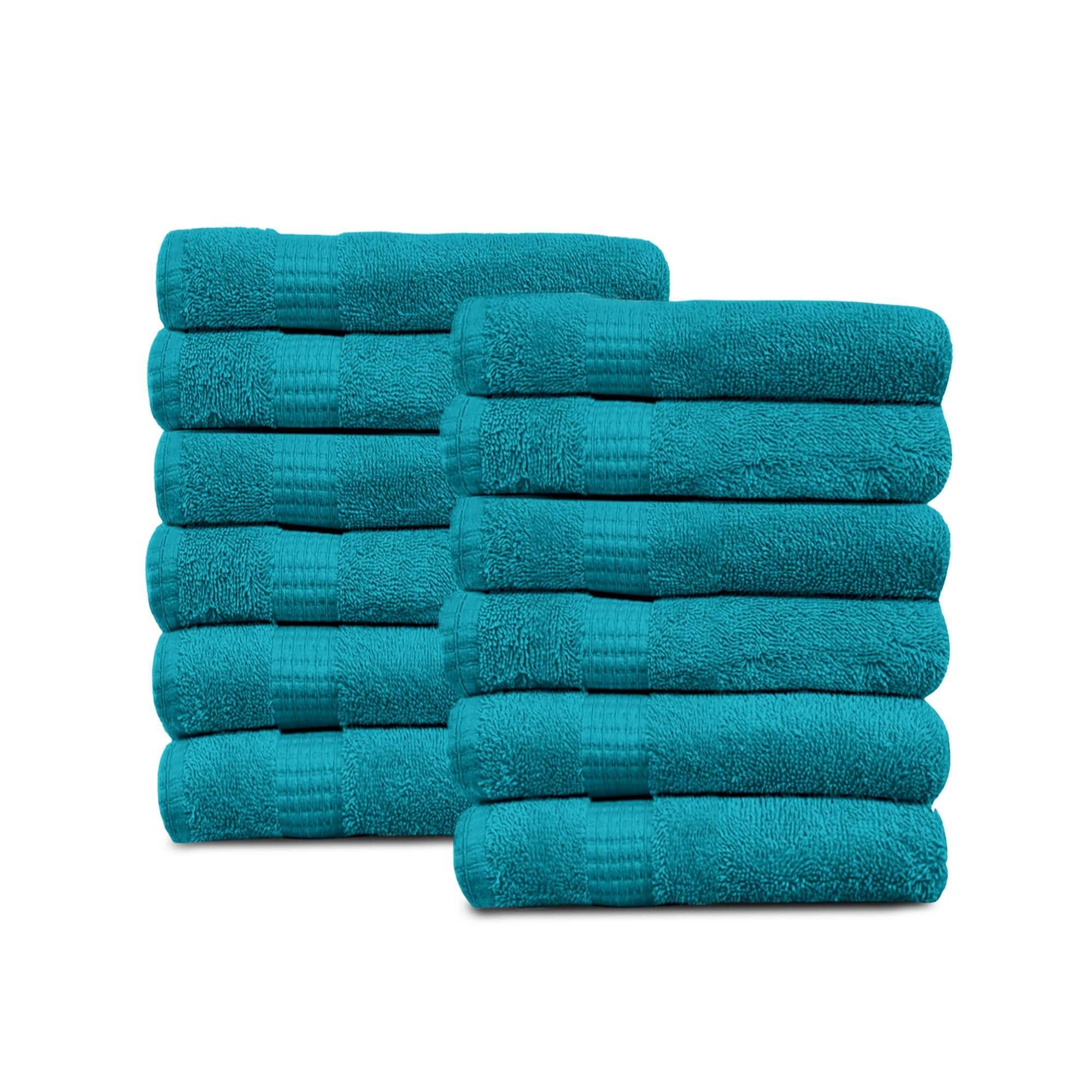 Lavish Touch 100% Cotton 600 GSM Melrose Pack of 12 Wash Towels - Kea Global