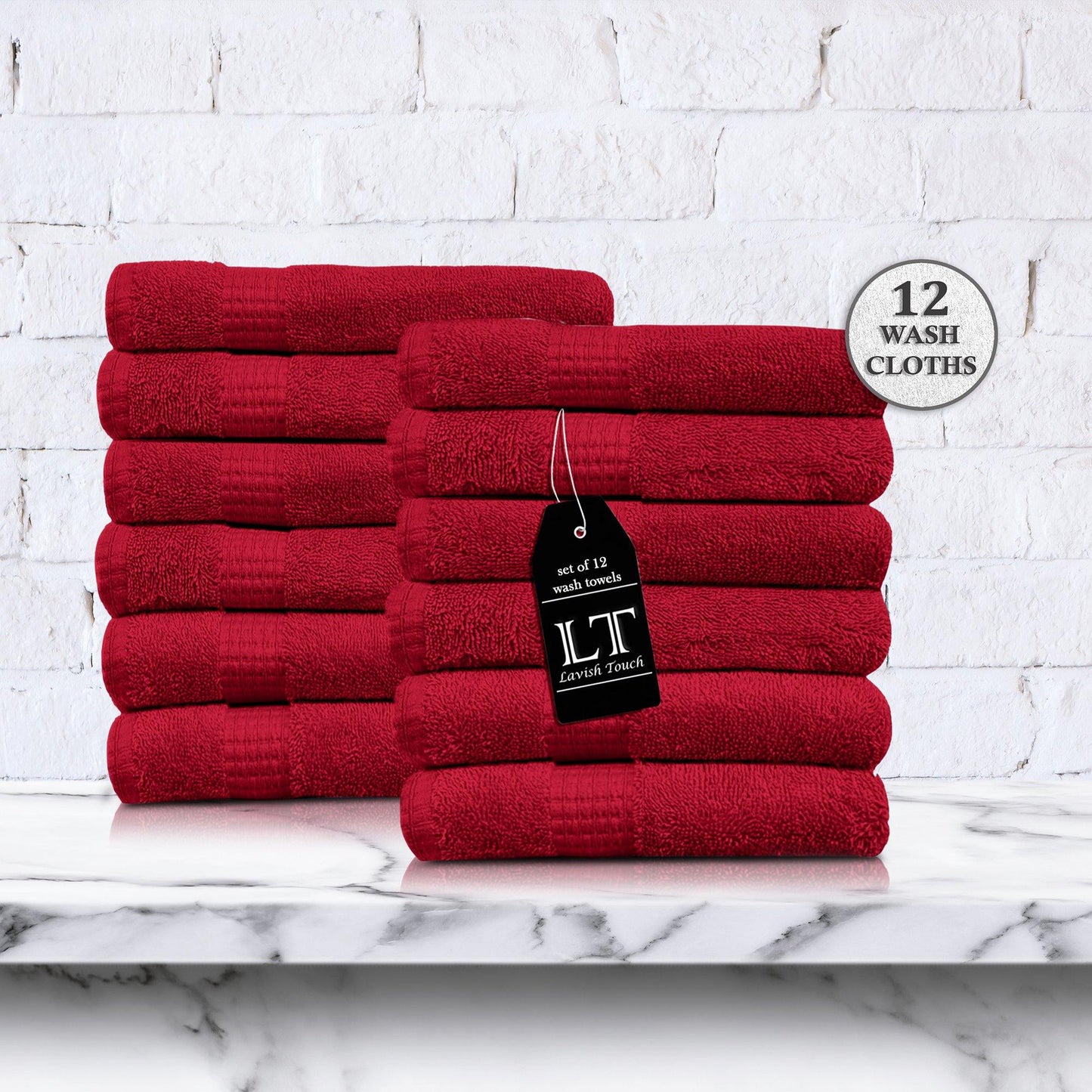 Lavish Touch 100% Cotton 600 GSM Melrose Towel Set - Kea Global