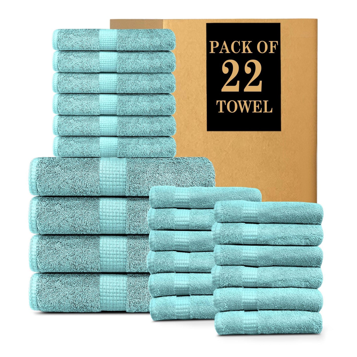 Lavish Touch 100% Cotton 600 GSM Melrose Towel Set - Kea Global