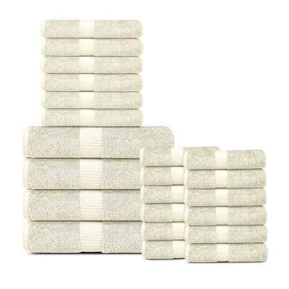 Lavish Touch 100% Cotton 600 GSM Melrose Towel Set - Kea Global