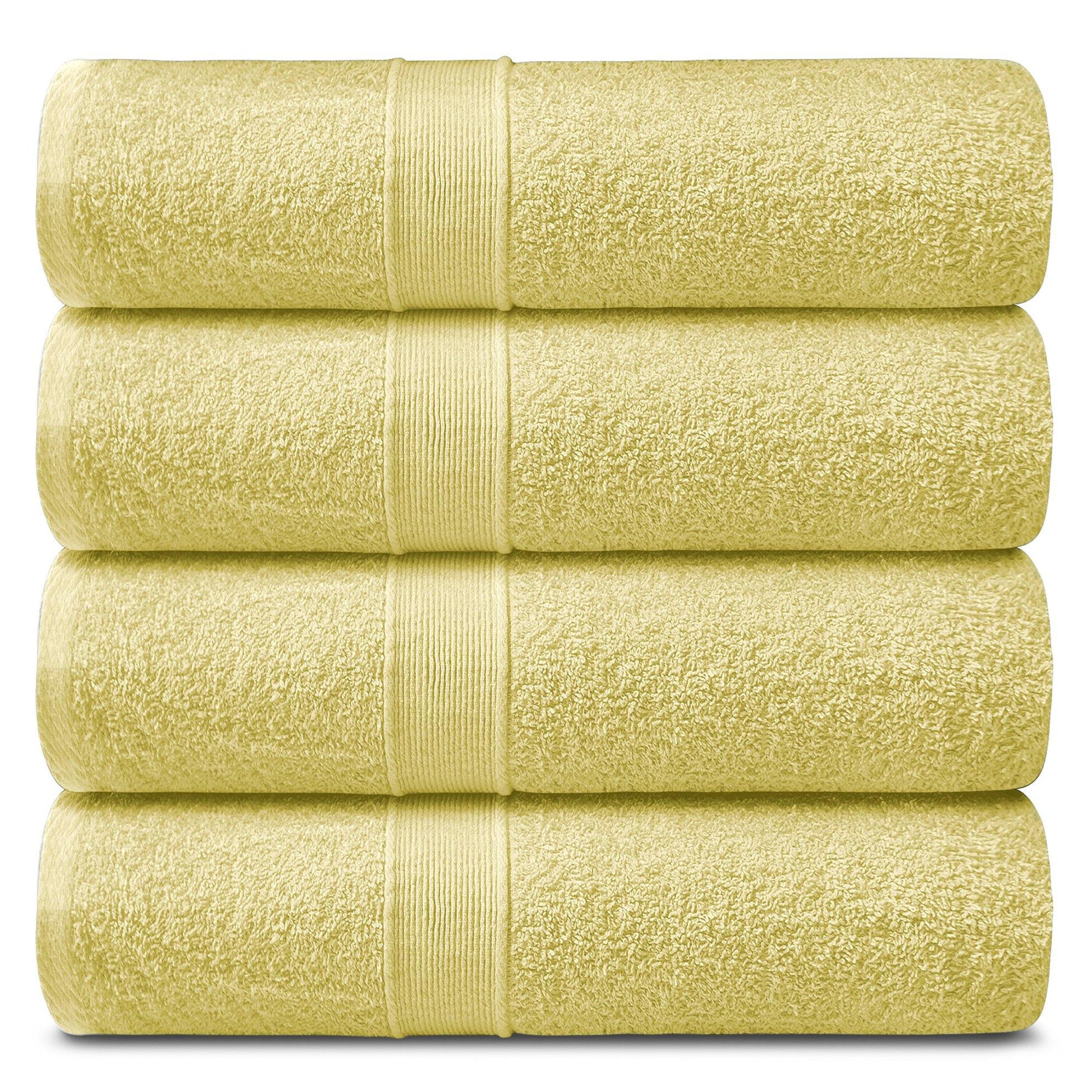Lavish Touch 400 GSM 100% Cotton 4 Pack Bath Sheets Set - Kea Global