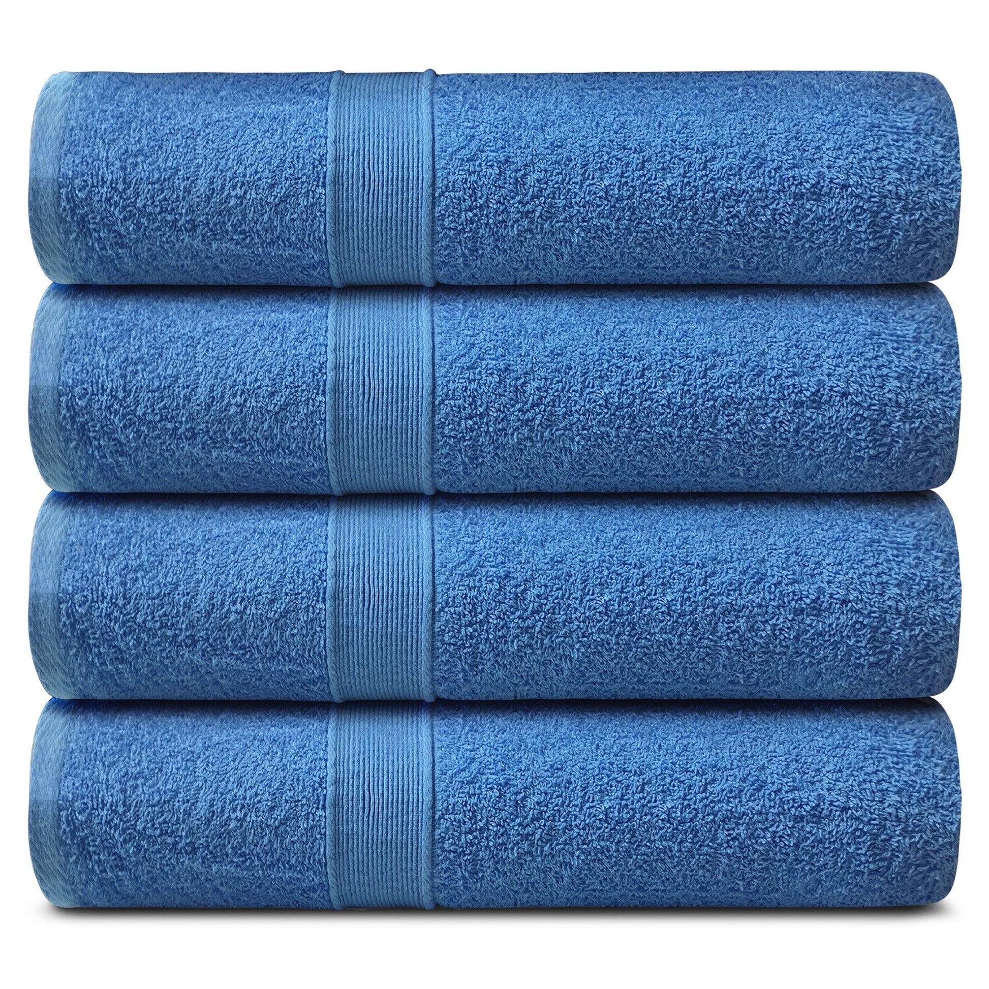 Lavish Touch 400 GSM 100% Cotton 4 Pack Bath Sheets Set - Kea Global