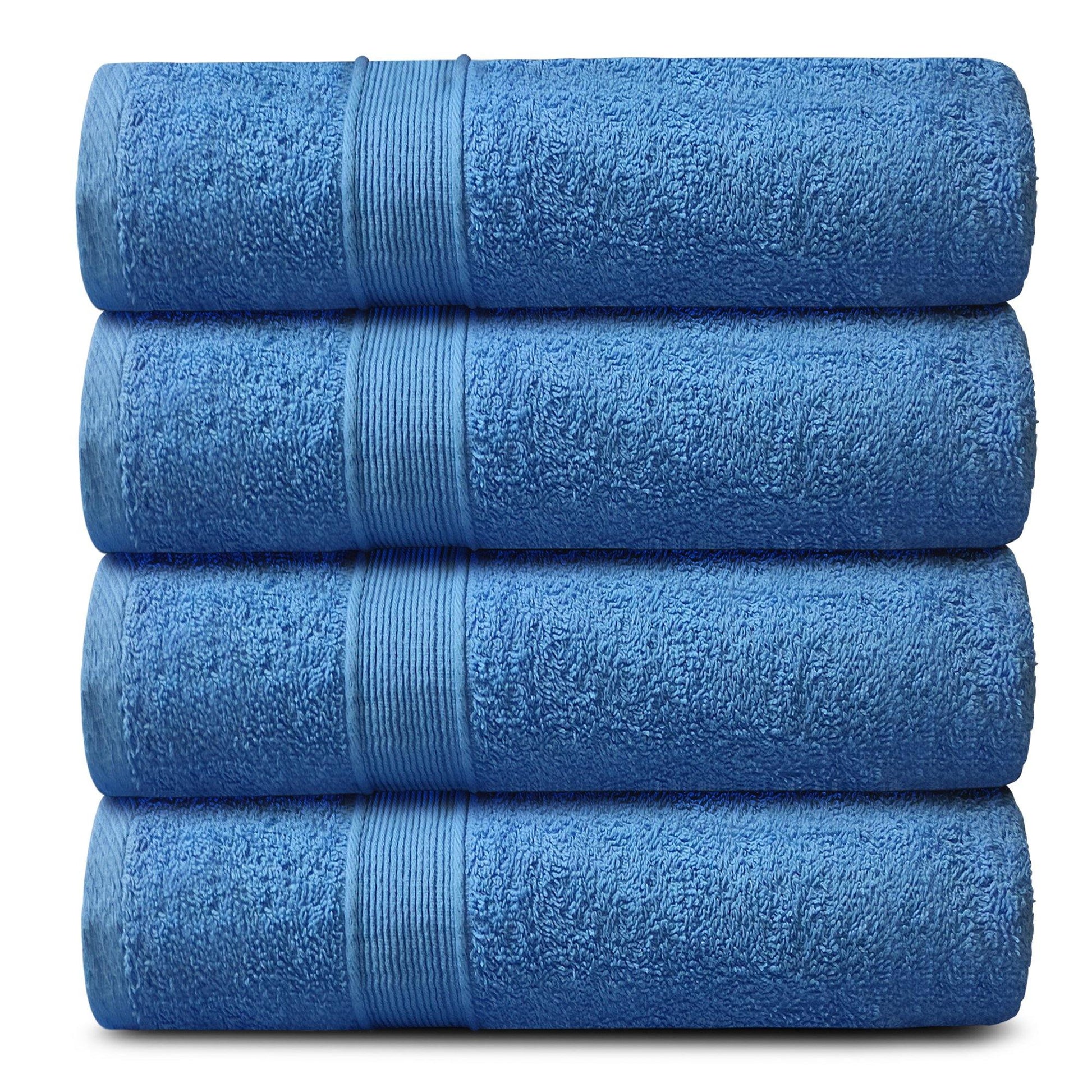 Lavish Touch 400 GSM 100% Cotton 4 Pack Bath Towels Set - Kea Global