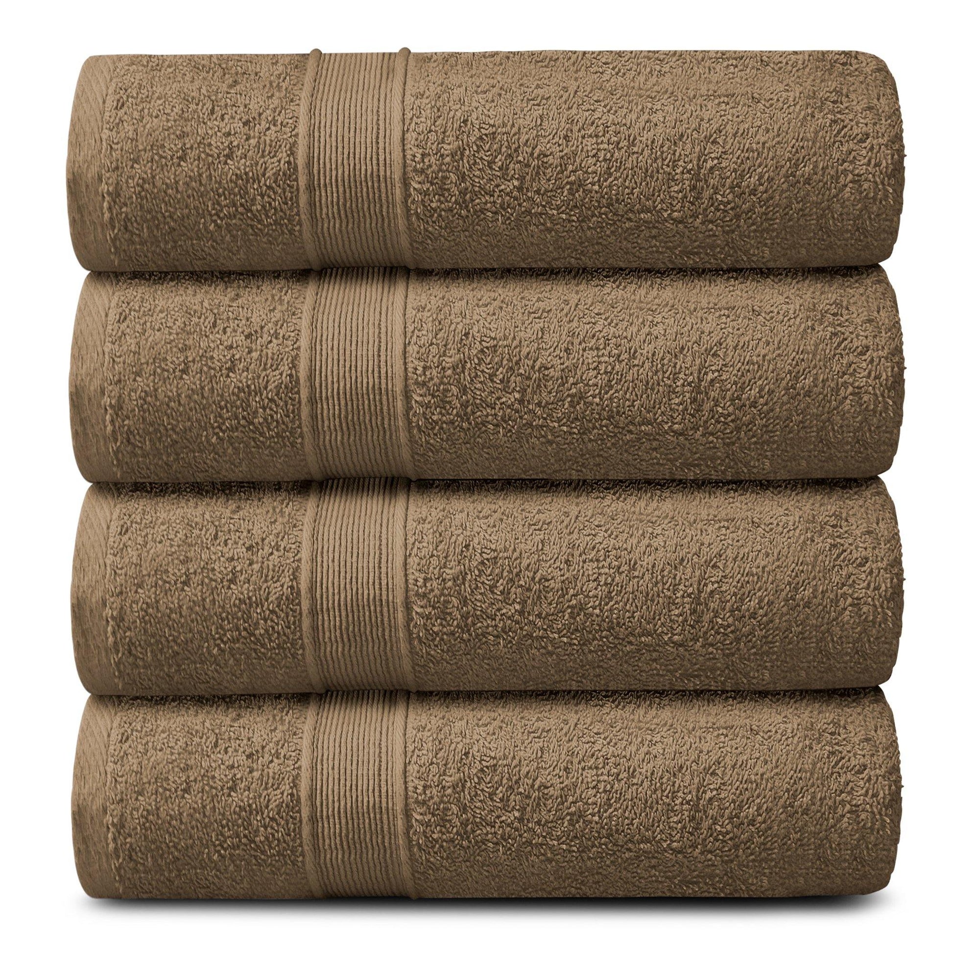 Lavish Touch 400 GSM 100% Cotton 4 Pack Bath Towels Set - Kea Global