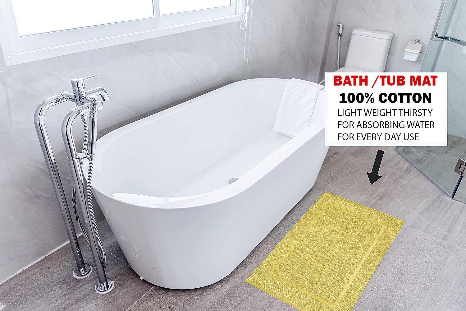 Lavish Touch 100% Ring Spun Cotton 4 Pack 600 GSM Bath Mats - Kea Global