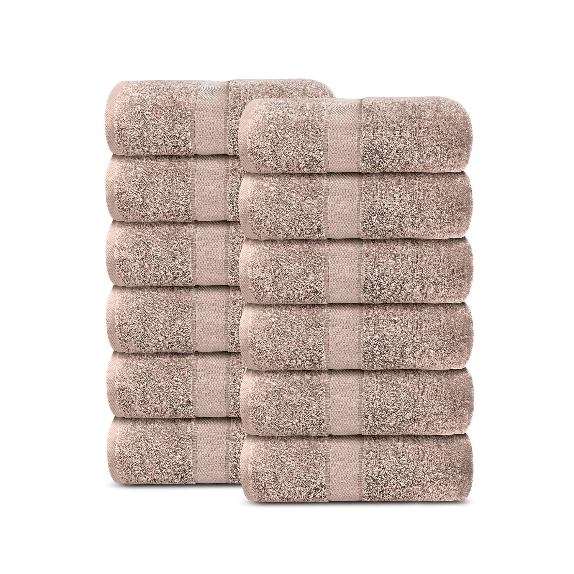 Lavish Touch 100% Cotton 600 GSM Aerocore Pack of 12 Face Towels - Kea Global