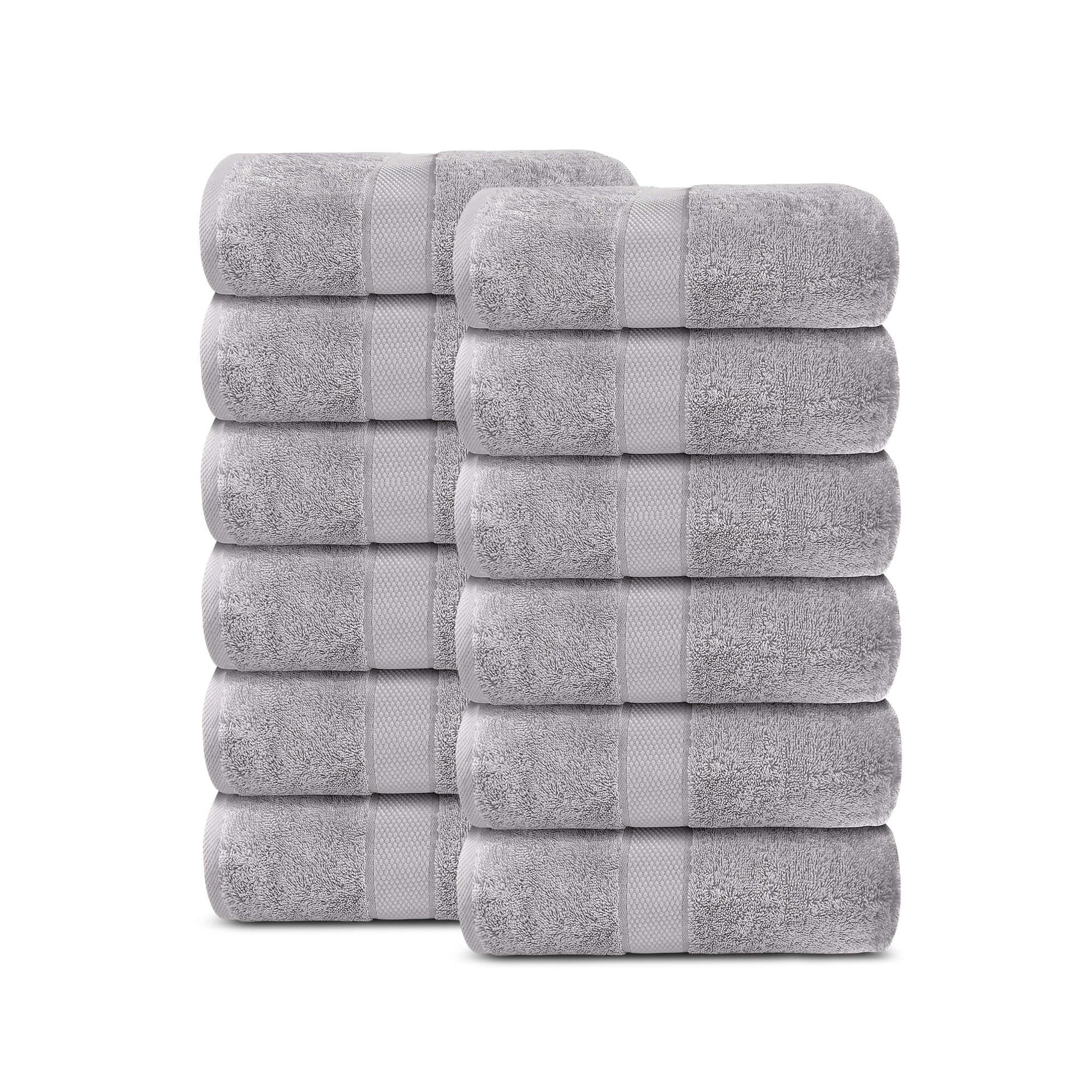 Lavish Touch 100% Cotton 600 GSM Aerocore Pack of 12 Face Towels - Kea Global