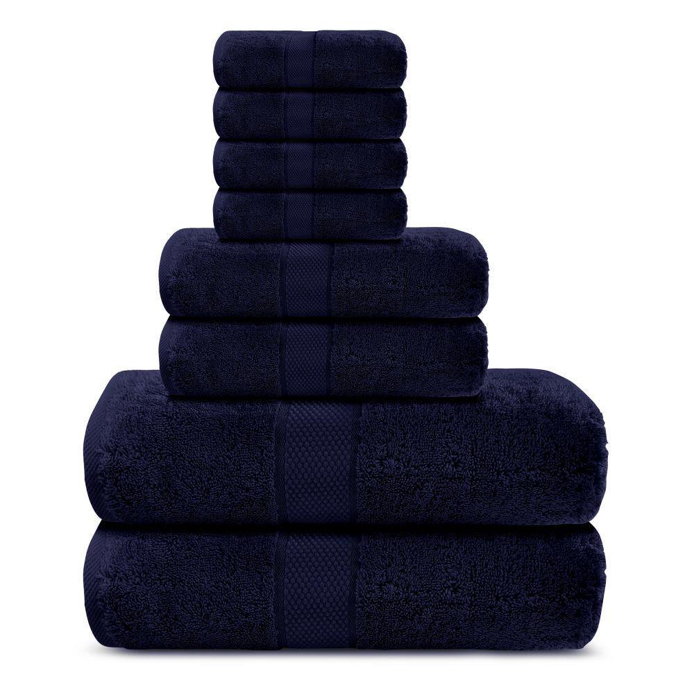 Lavish Touch 100% Cotton 600 GSM Aerocore 8 Pc Towels Set - Kea Global