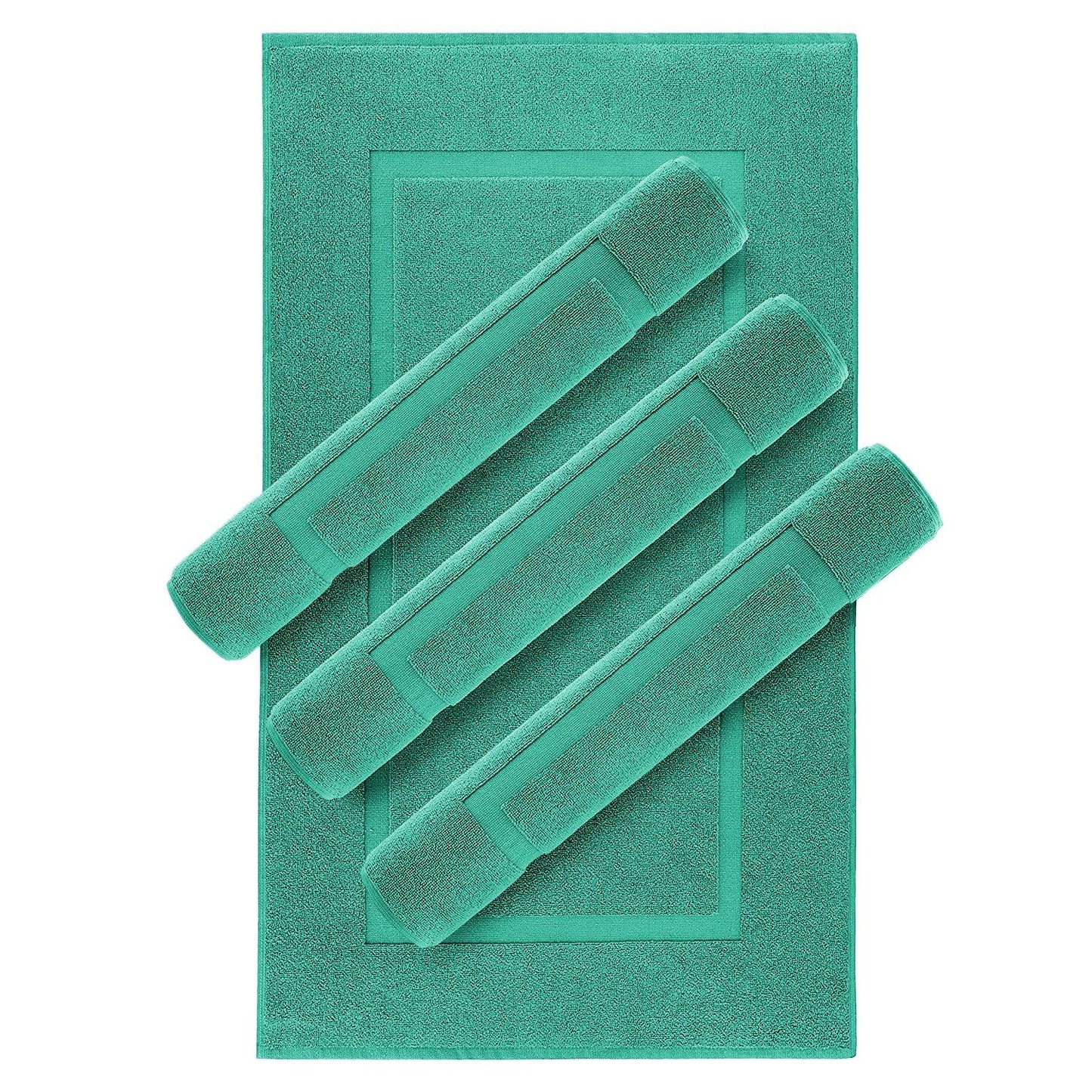 Lavish Touch 100% Ring Spun Cotton 600 GSM Pack of 24 Bath Mats - Kea Global