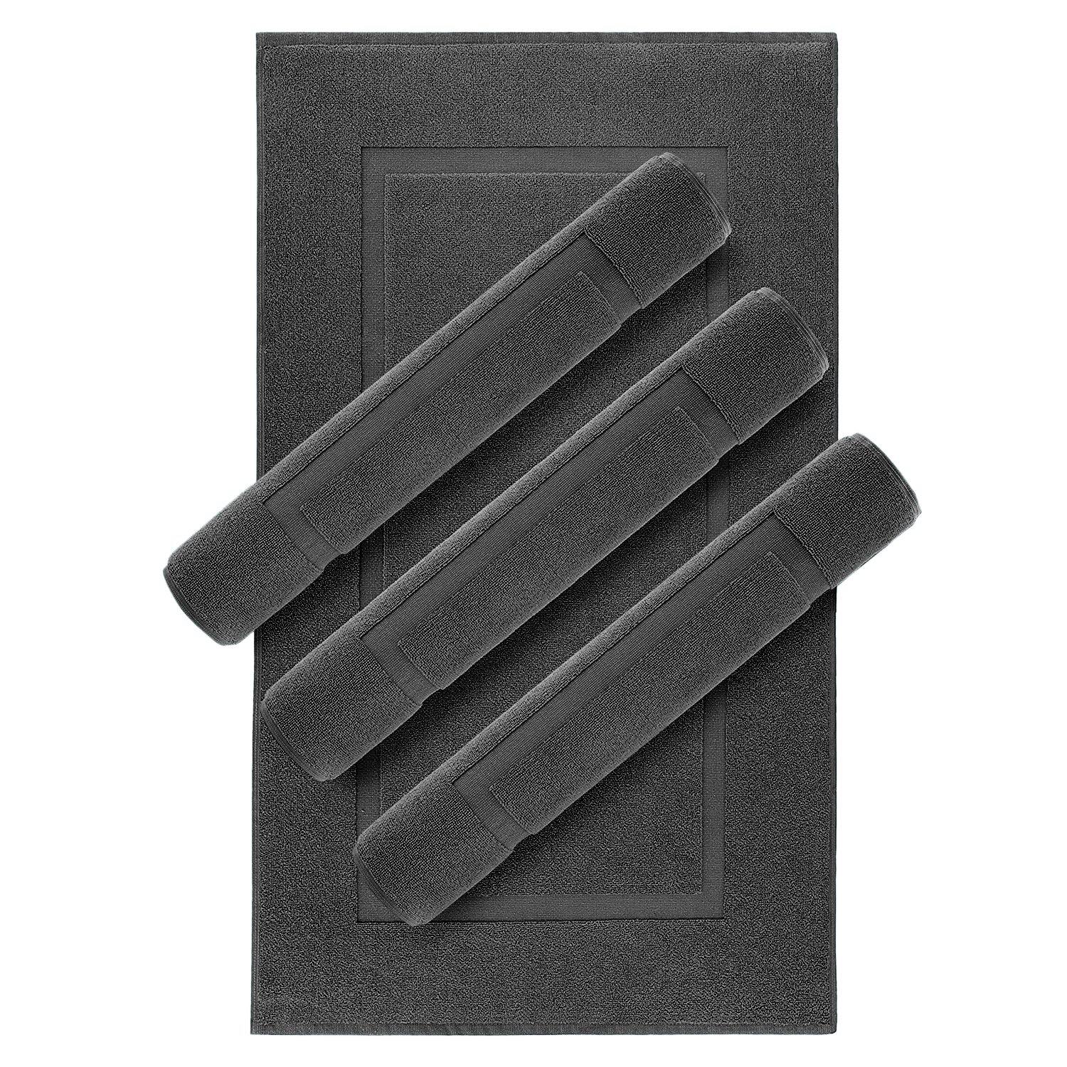 Lavish Touch 100% Ring Spun Cotton 600 GSM Pack of 24 Bath Mats - Kea Global