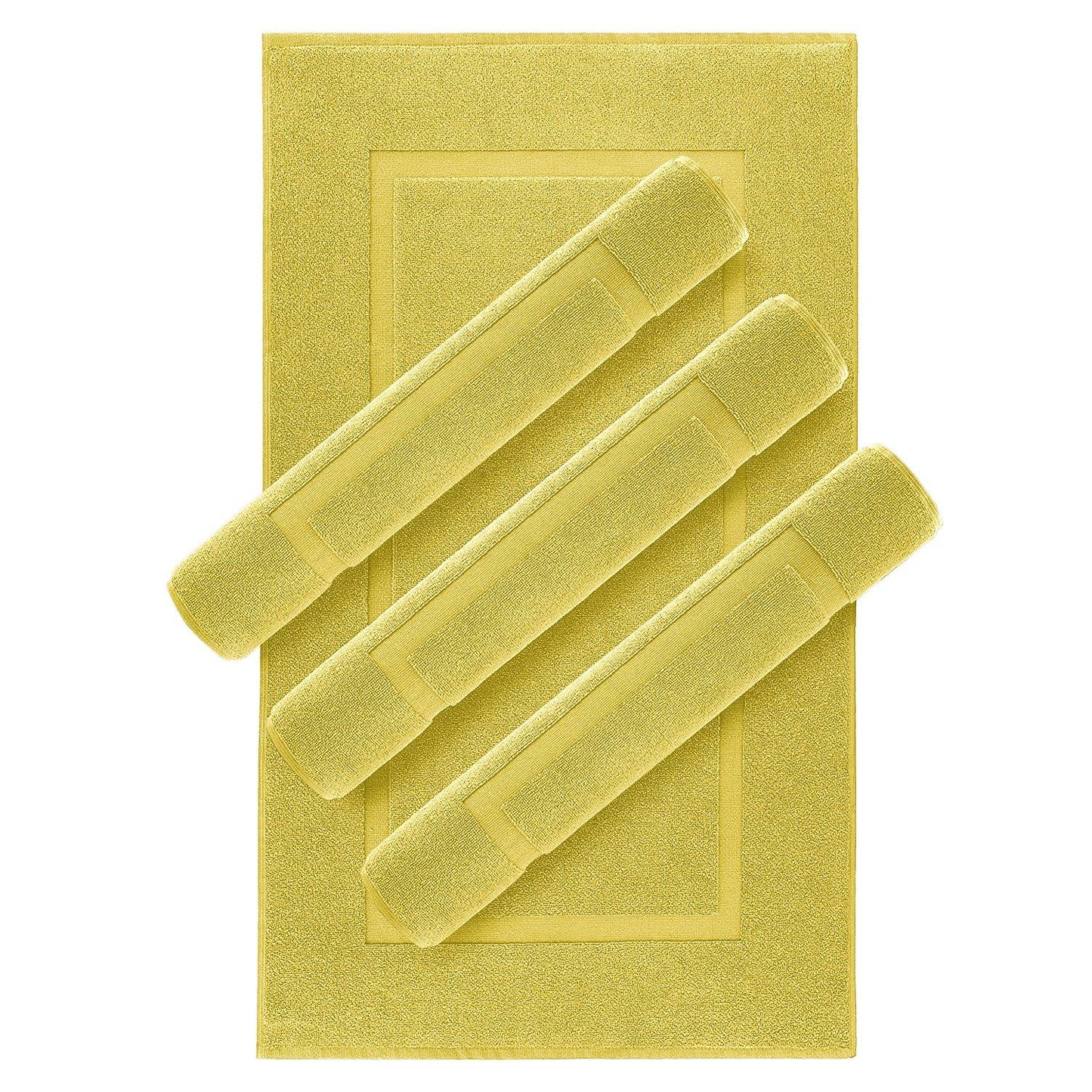 Lavish Touch 100% Ring Spun Cotton 600 GSM Pack of 24 Bath Mats - Kea Global