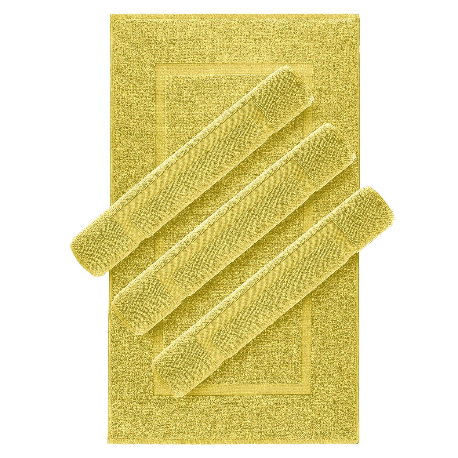 Lavish Touch 100% Ring Spun Cotton 600 GSM Pack of 24 Bath Mats - Kea Global