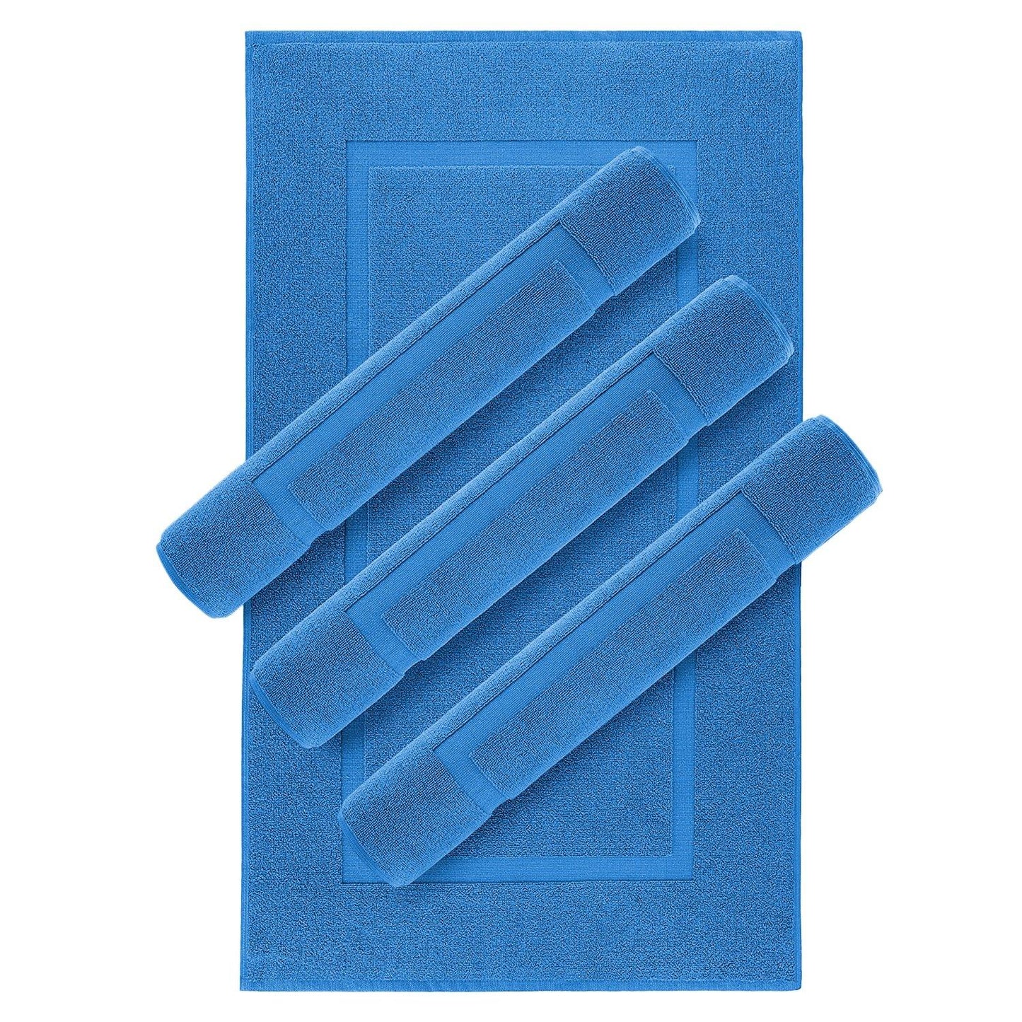 Lavish Touch 100% Ring Spun Cotton 600 GSM Pack of 24 Bath Mats - Kea Global