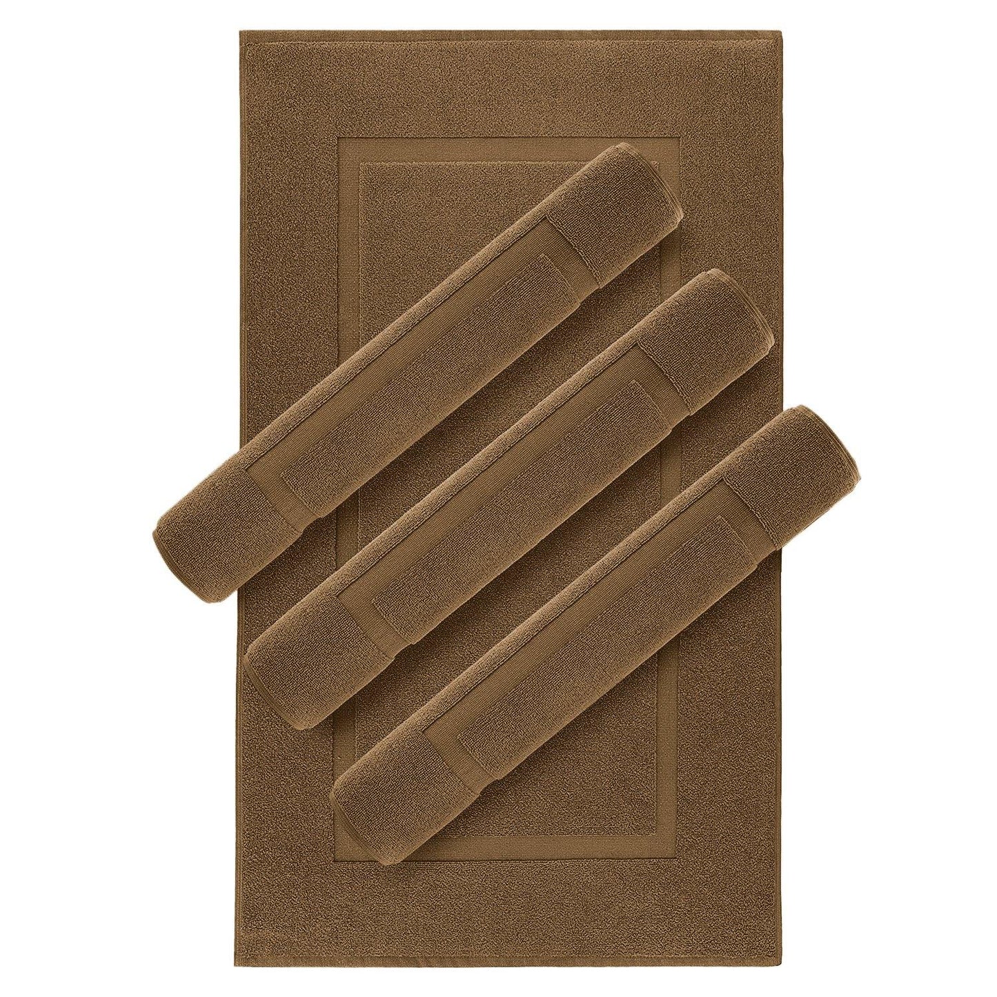 Lavish Touch 100% Ring Spun Cotton 600 GSM Pack of 24 Bath Mats - Kea Global