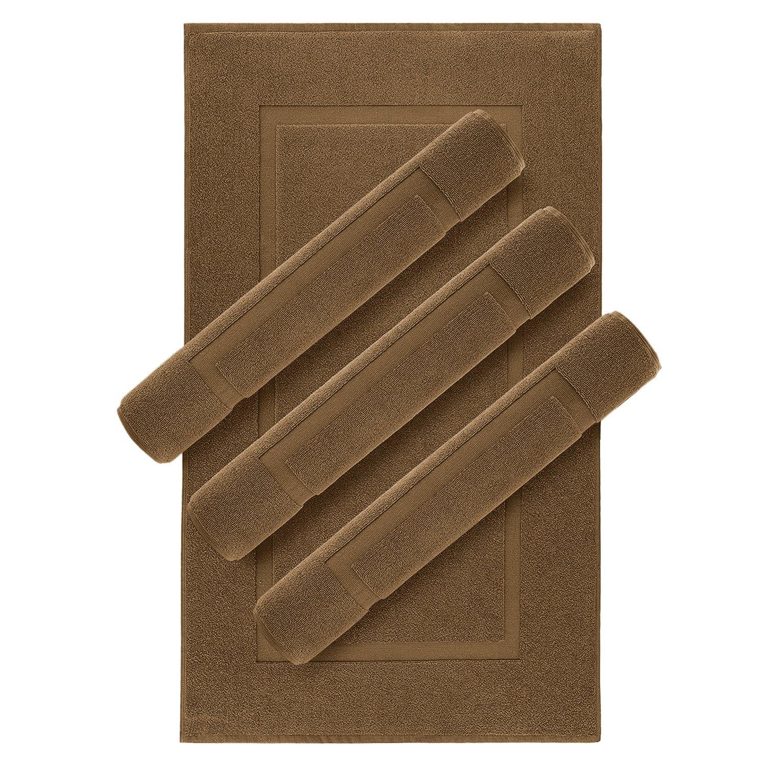 Lavish Touch 100% Ring Spun Cotton 600 GSM Pack of 24 Bath Mats - Kea Global