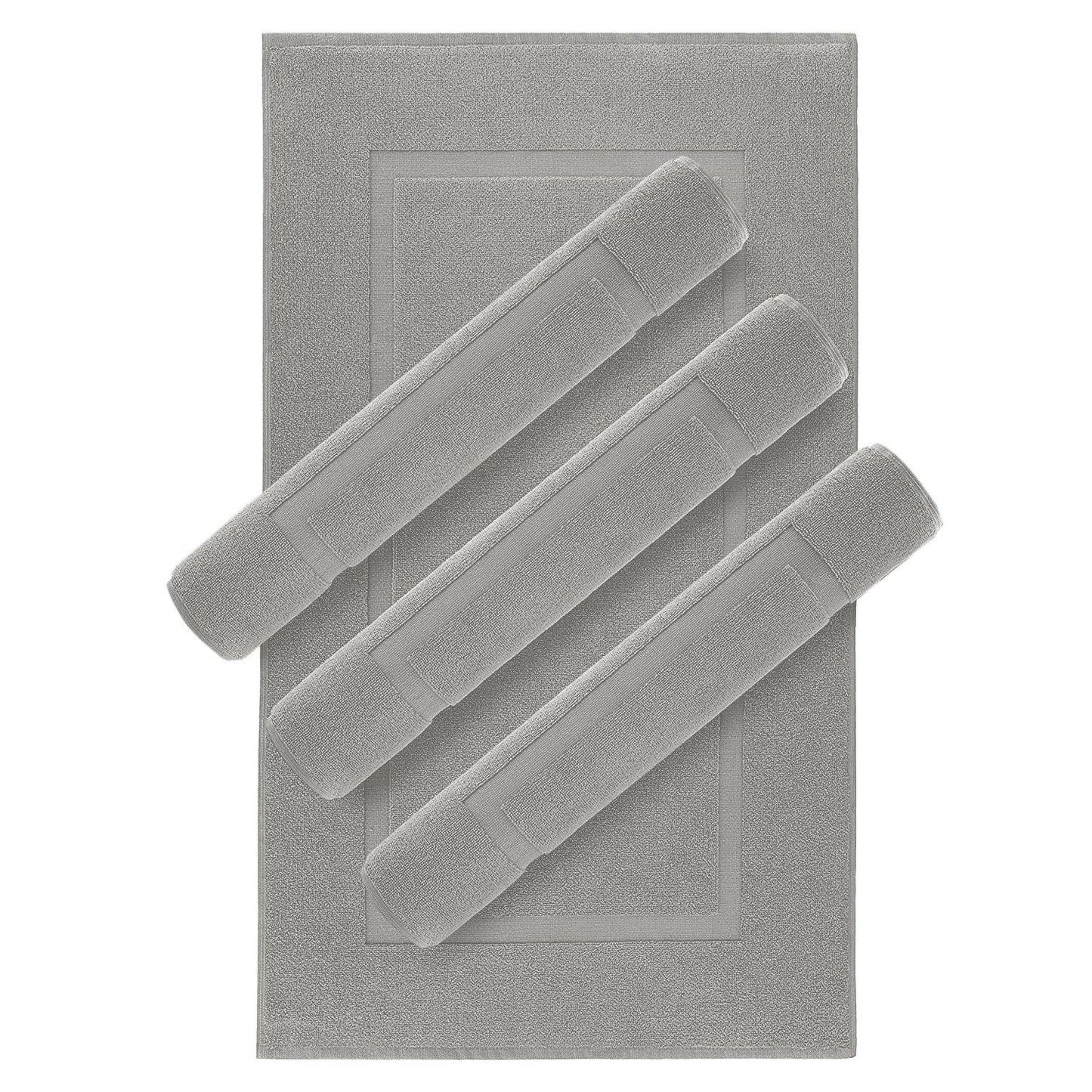 Lavish Touch 100% Ring Spun Cotton 600 GSM Pack of 24 Bath Mats - Kea Global