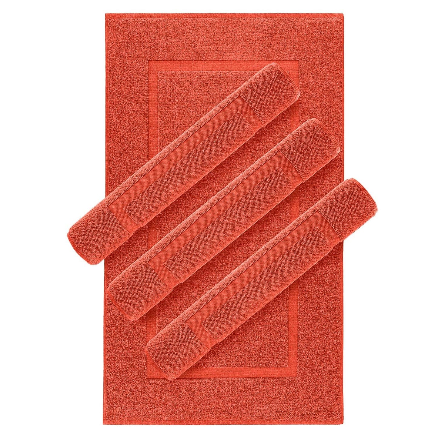 Lavish Touch 100% Ring Spun Cotton 600 GSM Pack of 24 Bath Mats - Kea Global