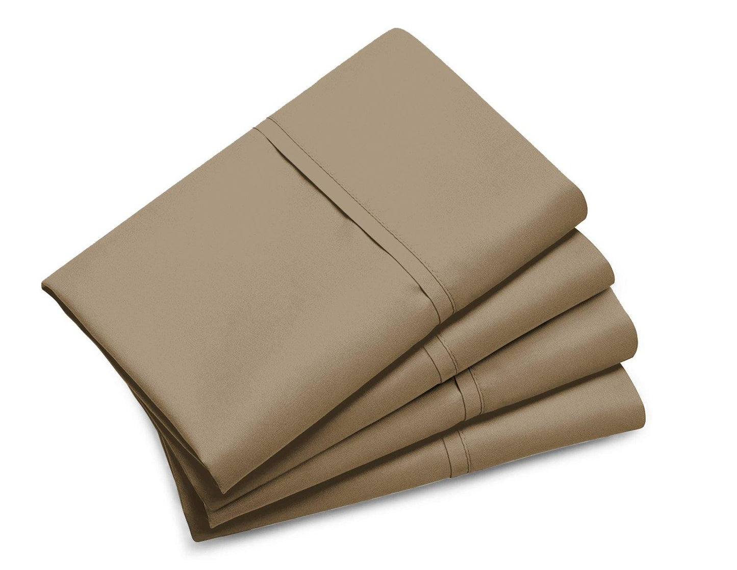 Lavish Touch Cotton TriBlend 1250 TC Fitted Sheet 16" Deep Pocket Twin XL White - Kea Global