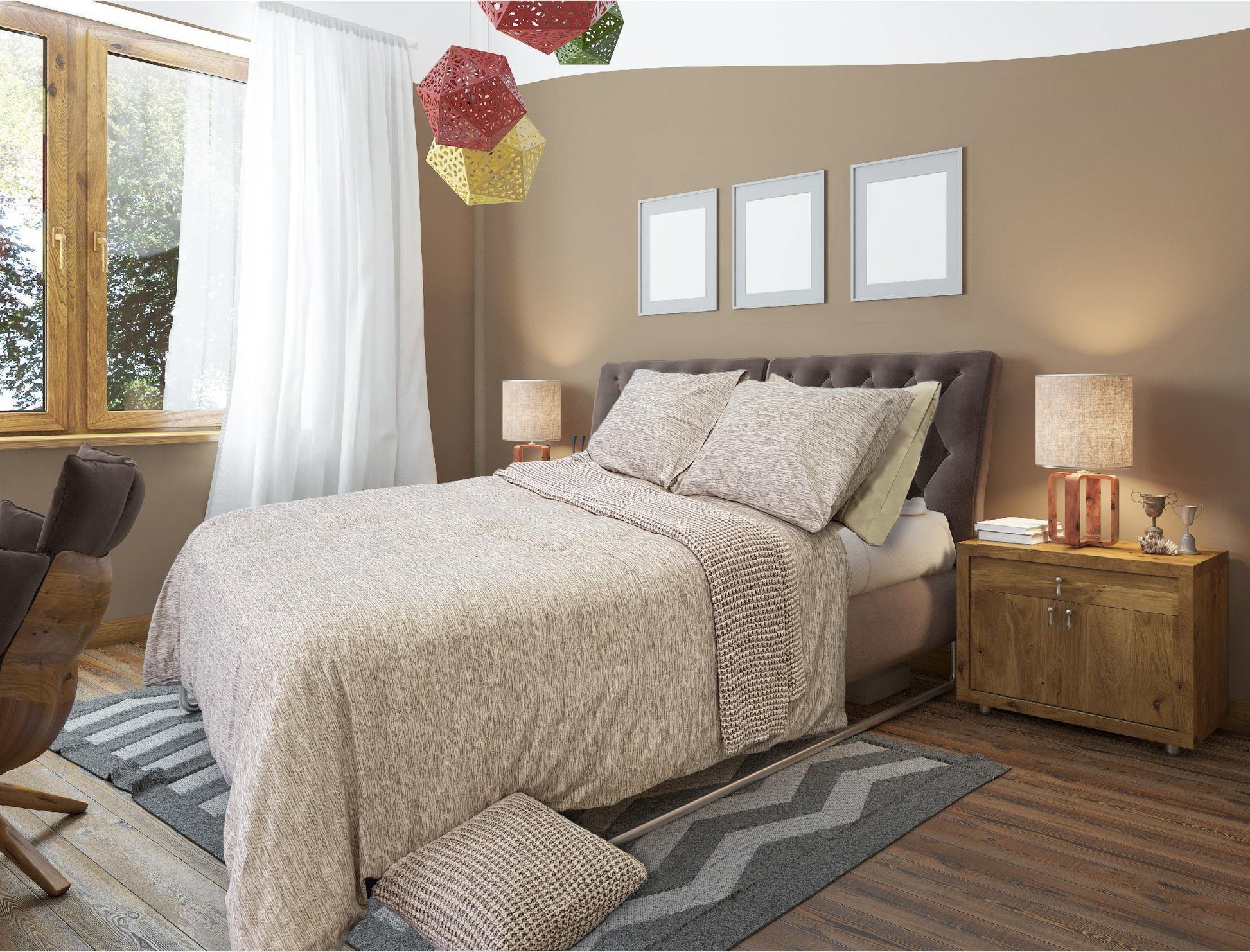 Lavish Touch 100% Cotton Quilt Cover Set King Size - Kea Global