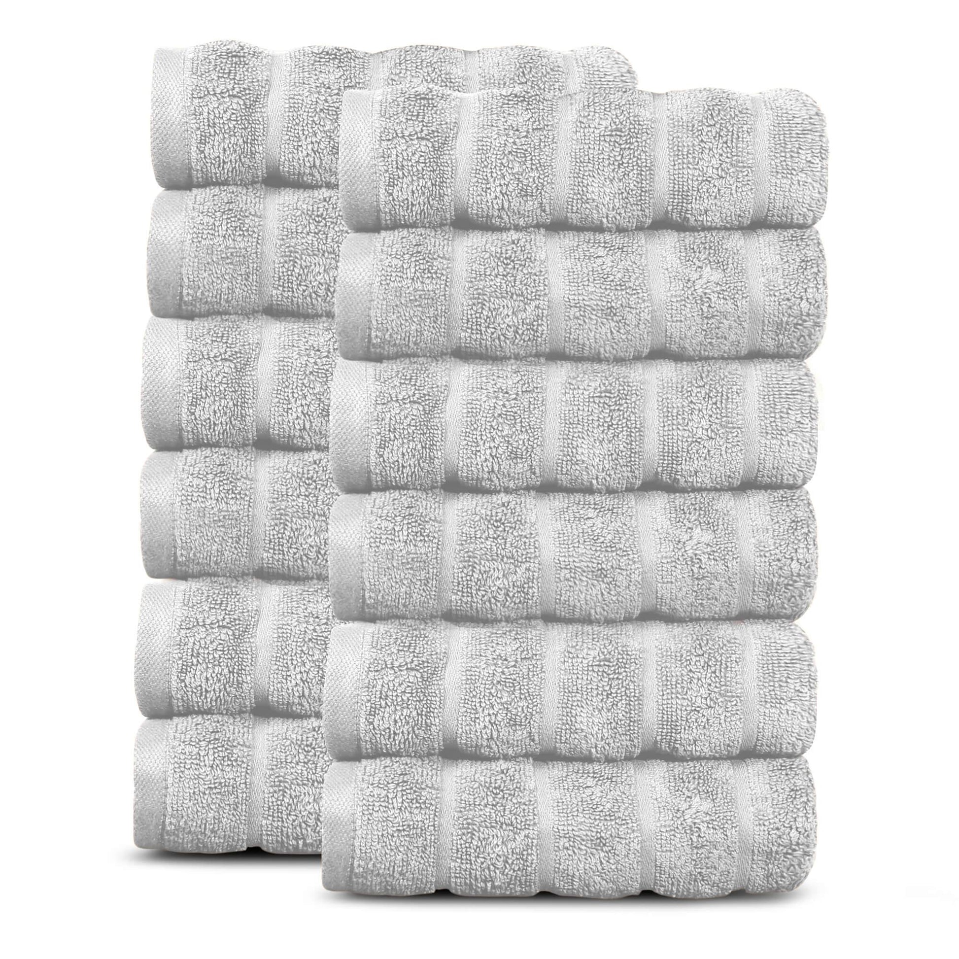 Lavish Touch 100% Cotton 600 GSM Face Towels Pack of 12 - Kea Global