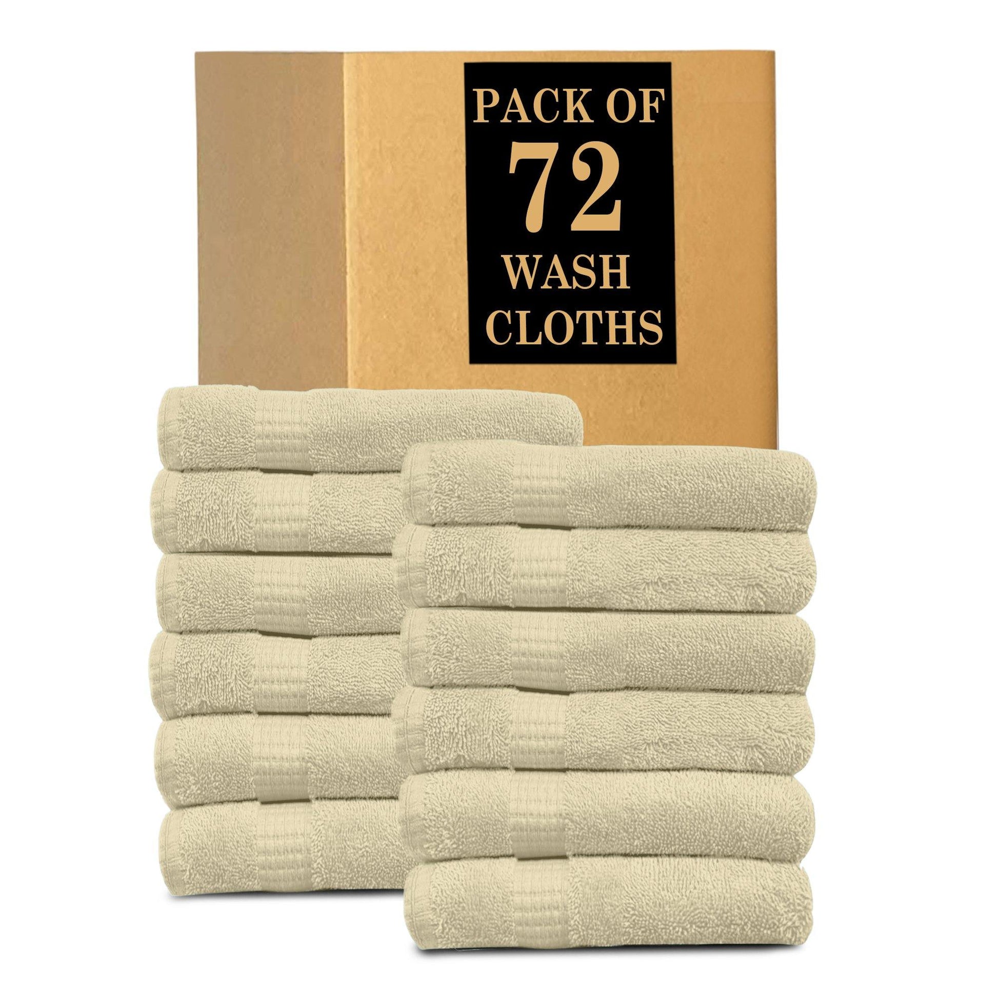 Lavish Touch Melrose 100% Cotton Luxury Wash Towels - Pack of 72 - Kea Global