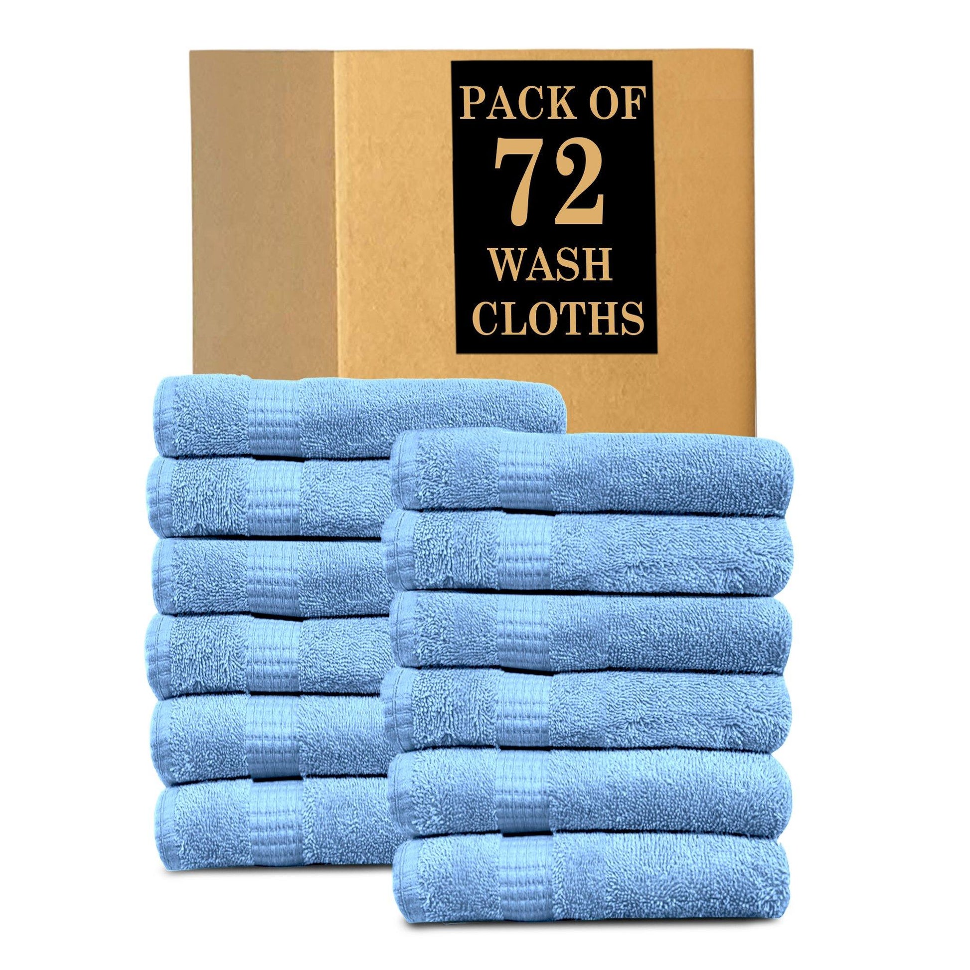 Lavish Touch Melrose 100% Cotton Luxury Wash Towels - Pack of 72 - Kea Global